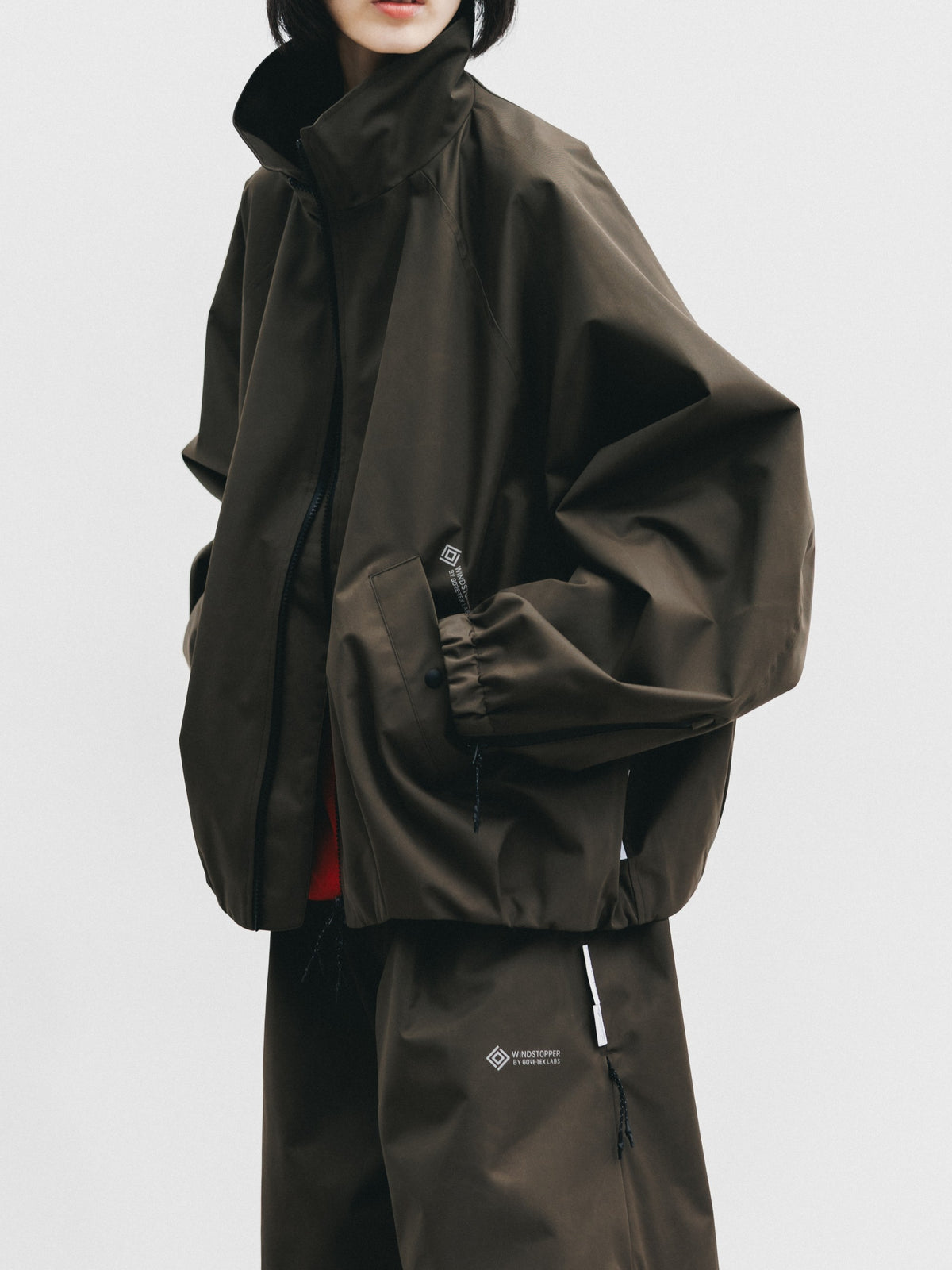 【10.17 SAT 20:00- IN STOCK】 +phenix WINDSTOPPER® by GORE-TEX LABS TWILL CITY STAND BALLOON UTILITY JACKET (URBAN BROWN)