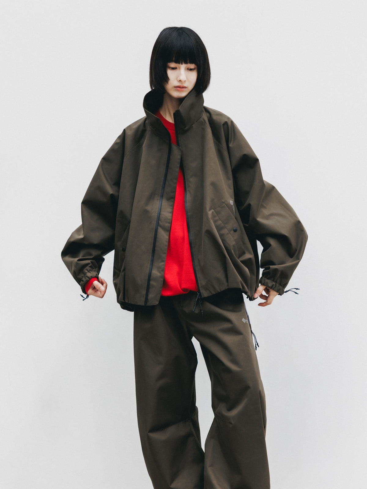 【10.17 SAT 20:00- IN STOCK】 +phenix WINDSTOPPER® by GORE-TEX LABS TWILL CITY STAND BALLOON UTILITY JACKET (URBAN BROWN)