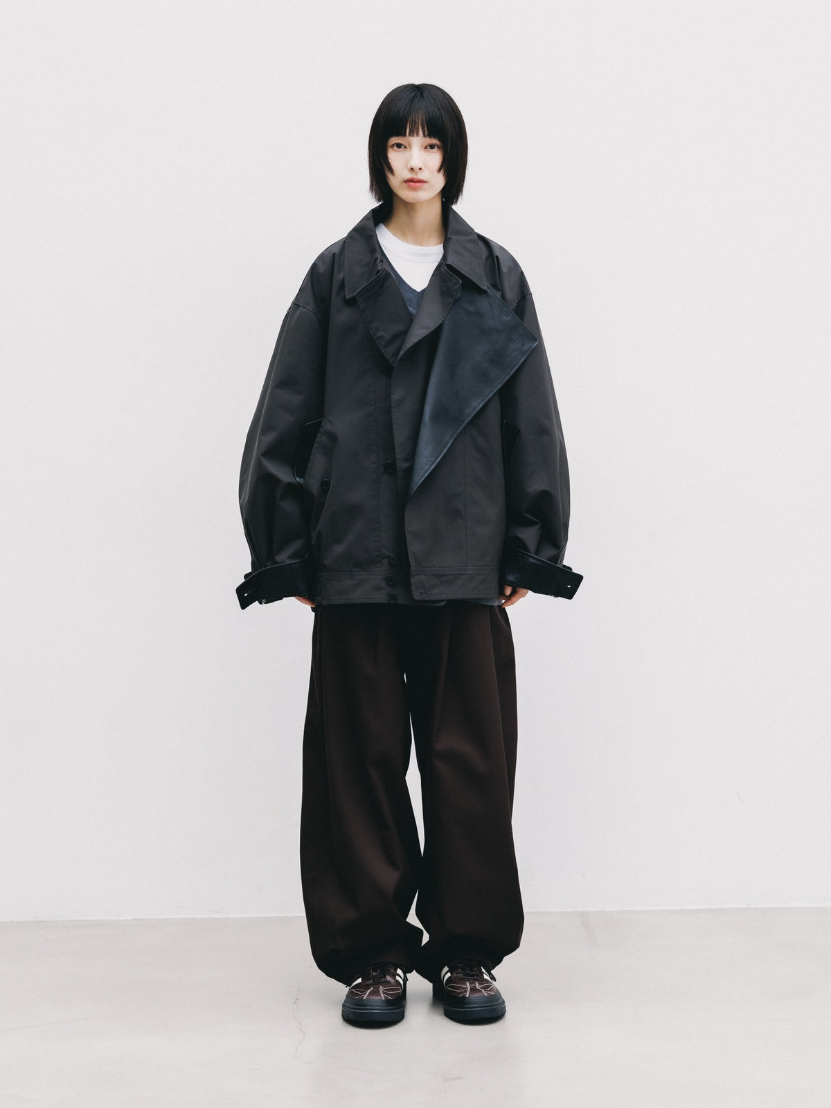 【10.24 SAT 20:00- IN STOCK】 +phenix WINDSTOPPER® by GORE-TEX LABS TWILL CITY DOUBLE FLAP JACKET (SHADOW GRAY)