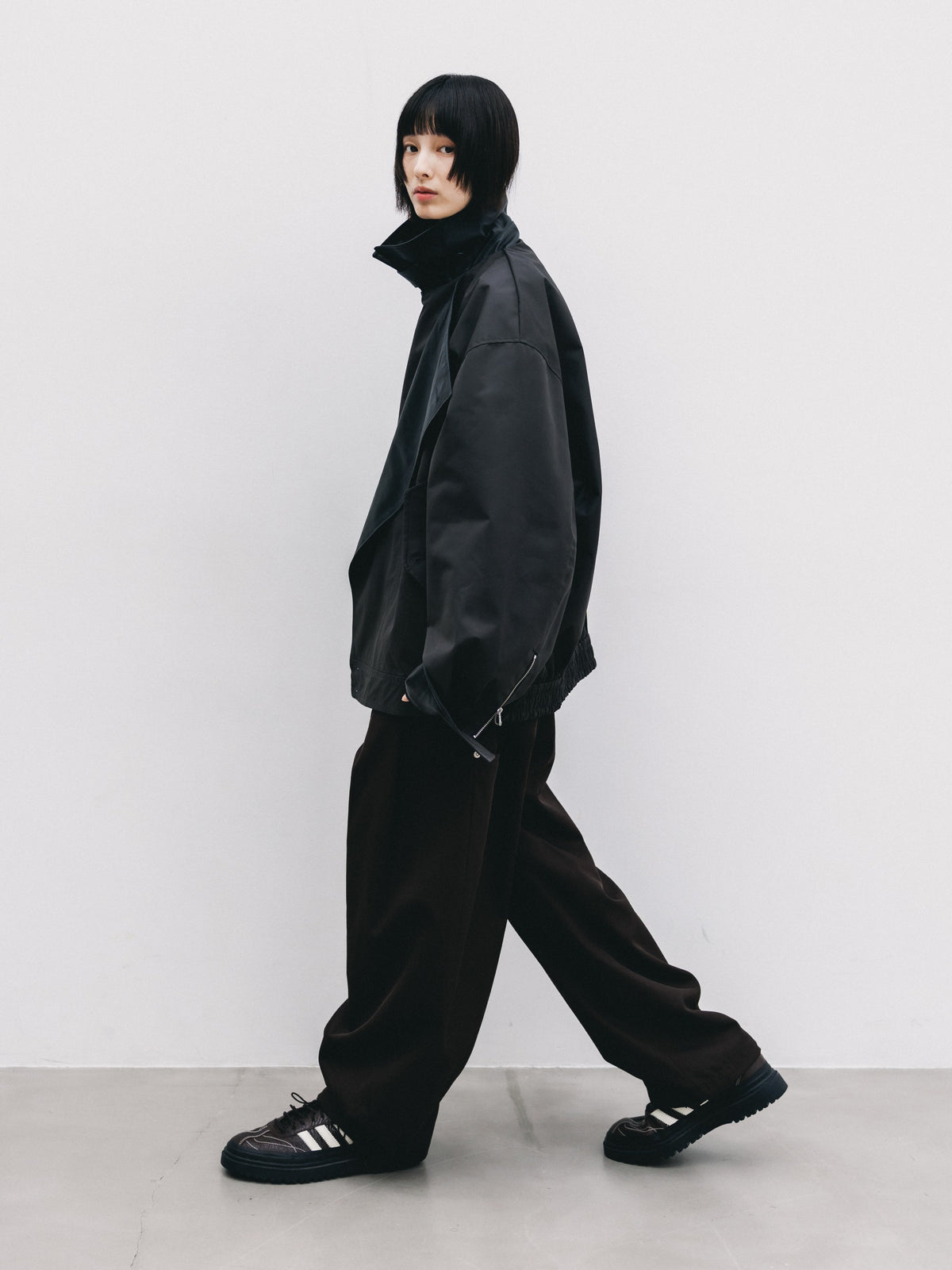 【10.24 SAT 20:00- IN STOCK】 +phenix WINDSTOPPER® by GORE-TEX LABS TWILL CITY DOUBLE FLAP JACKET (SHADOW GRAY)