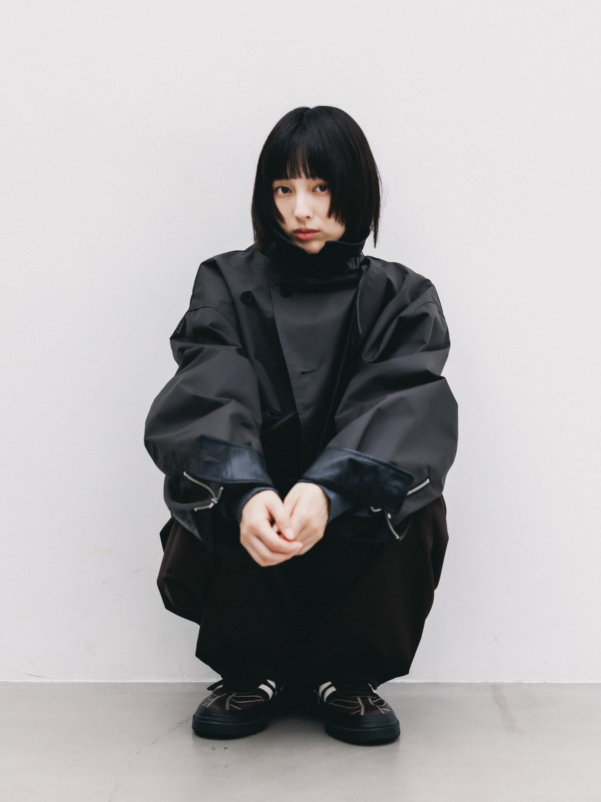 【10.24 SAT 20:00- IN STOCK】 +phenix WINDSTOPPER® by GORE-TEX LABS TWILL CITY DOUBLE FLAP JACKET (SHADOW GRAY)