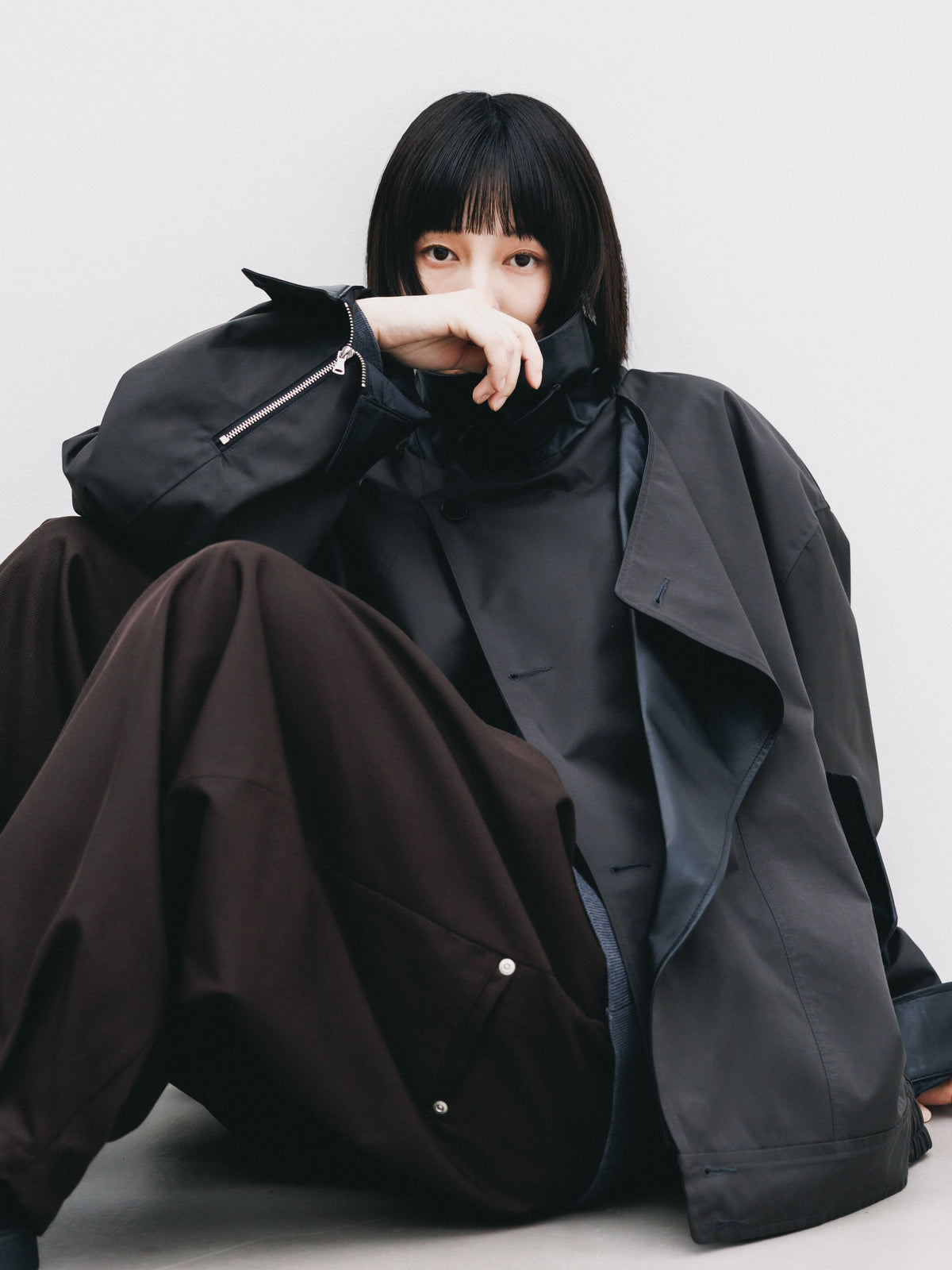 【10.24 SAT 20:00- IN STOCK】 +phenix WINDSTOPPER® by GORE-TEX LABS TWILL CITY DOUBLE FLAP JACKET (SHADOW GRAY)