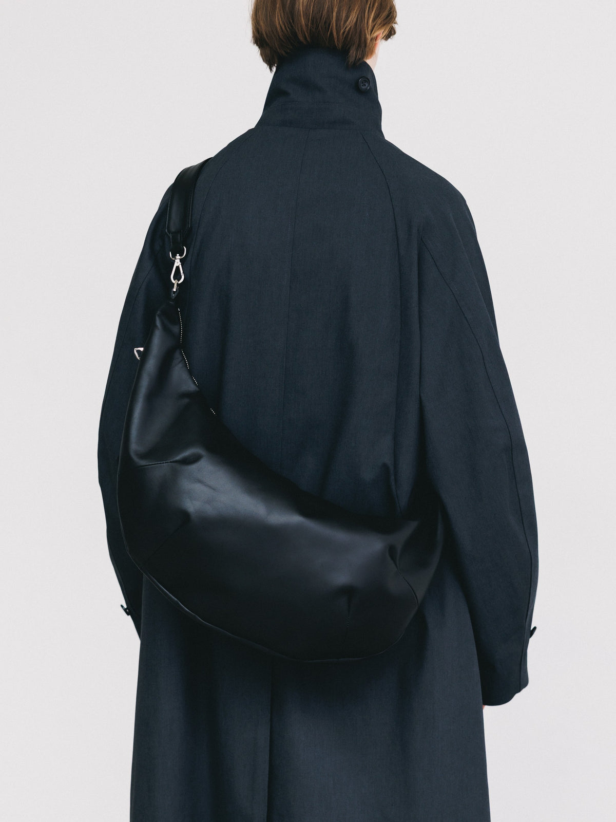【10.21 WED 20:00- IN STOCK】 LEATHER 2WAY SYSTEM BAG (BLACK)