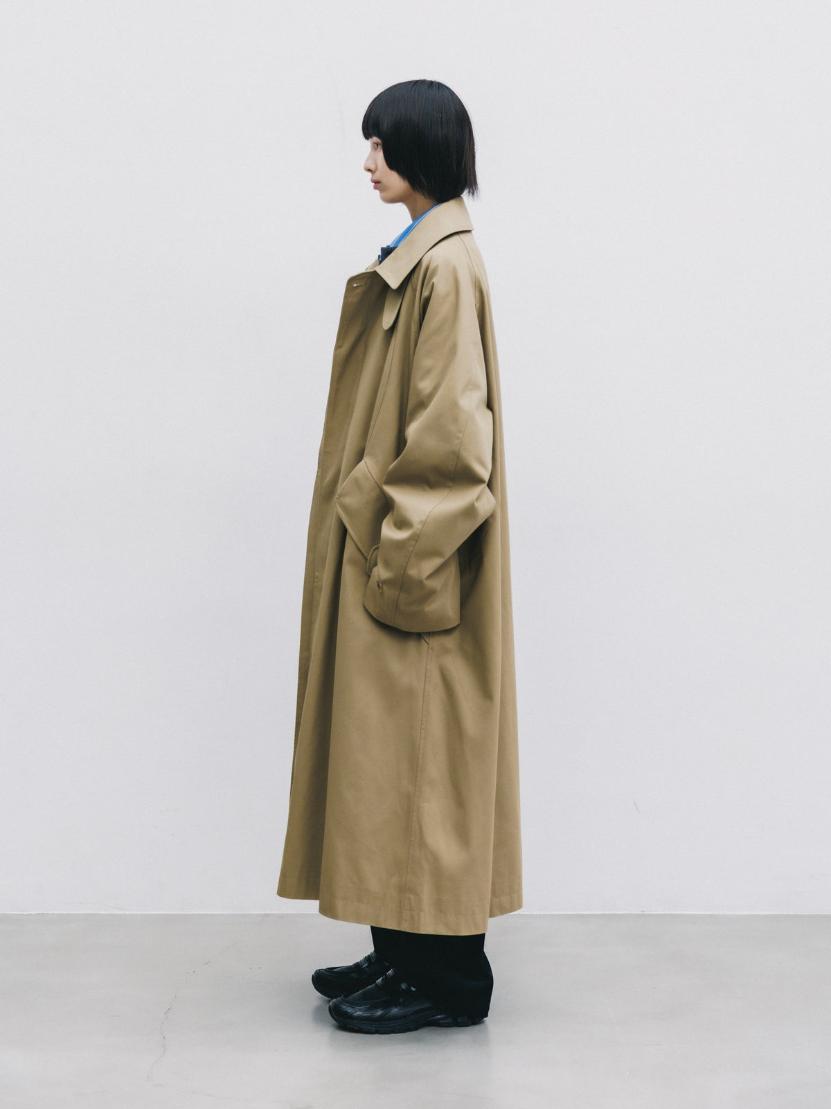 【10.31 SAT 20:00- IN STOCK】 T/C GABARDINE CITY BALMACAAN COAT (BEIGE)