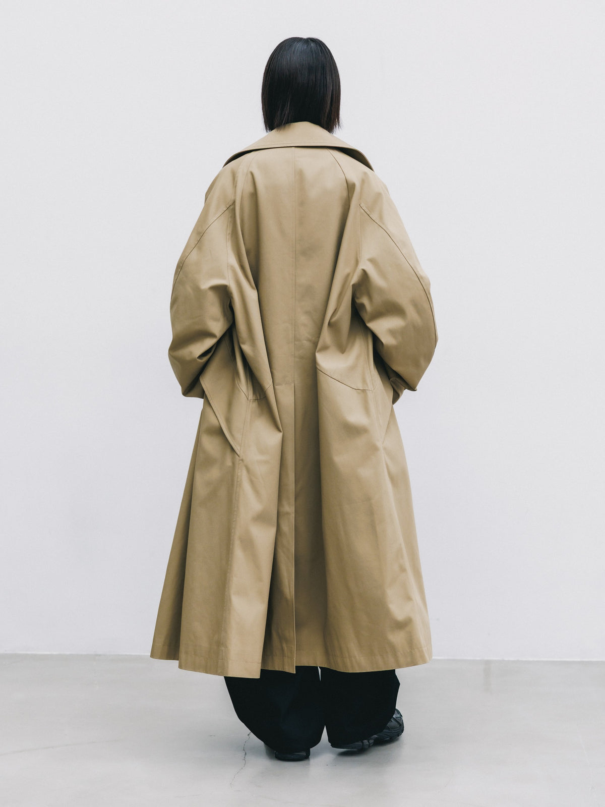 【10.31 SAT 20:00- IN STOCK】 T/C GABARDINE CITY BALMACAAN COAT (BEIGE)