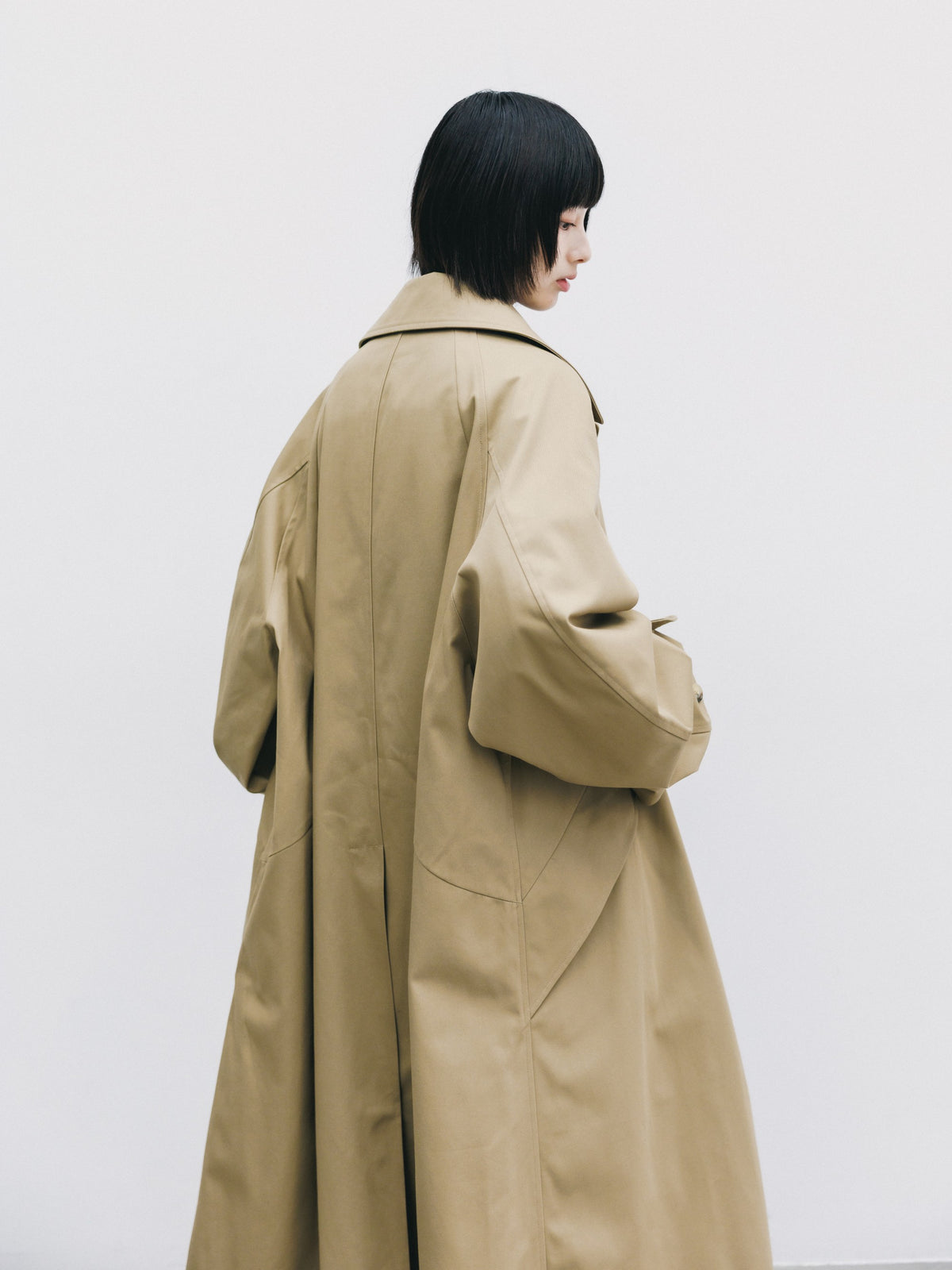 【10.31 SAT 20:00- IN STOCK】 T/C GABARDINE CITY BALMACAAN COAT (BEIGE)