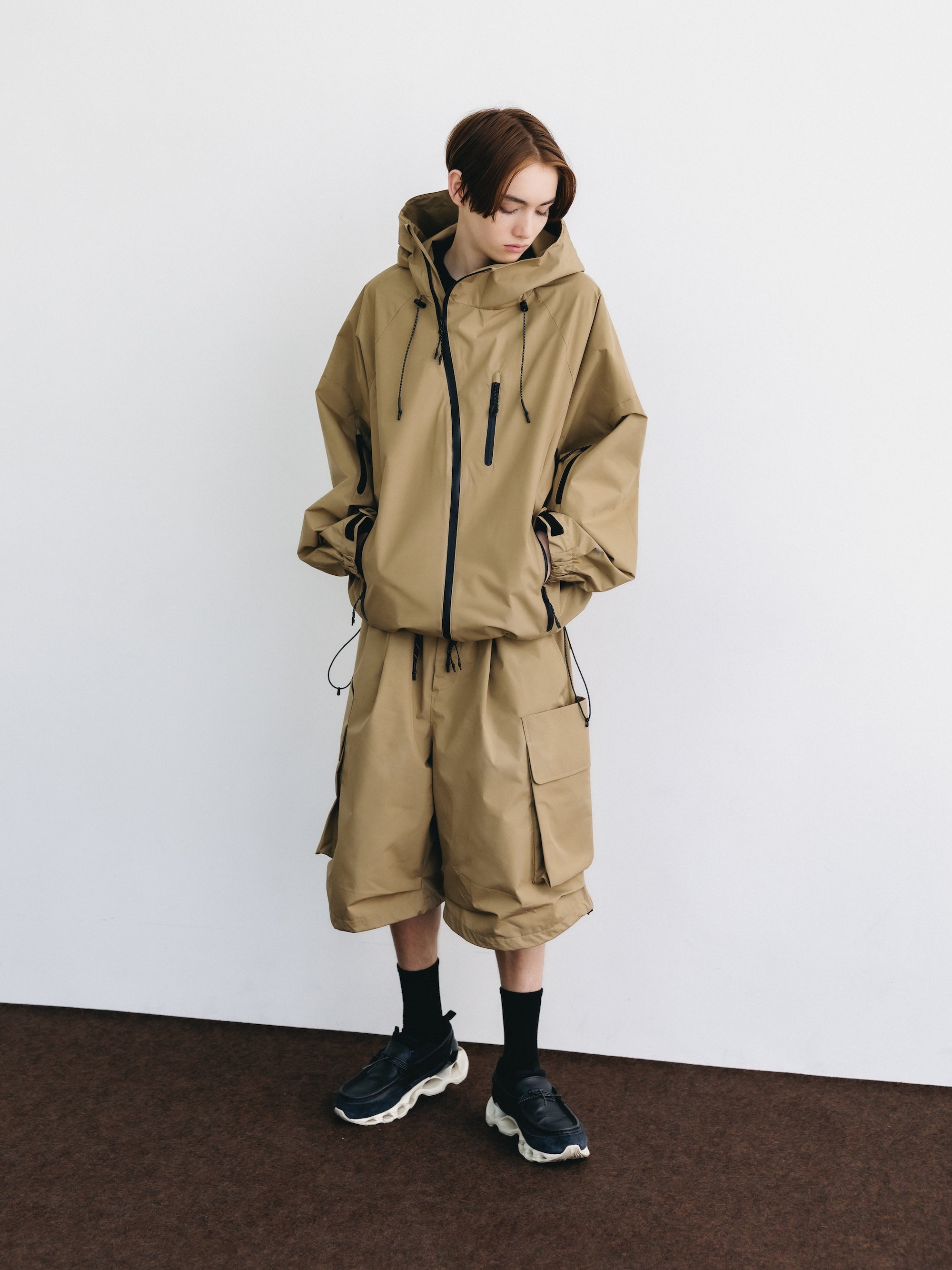 +phenix WINDSTOPPER® by GORE-TEX LABS CITY MILITARY HALF PANTS 001 (CAMEL BEIGE)