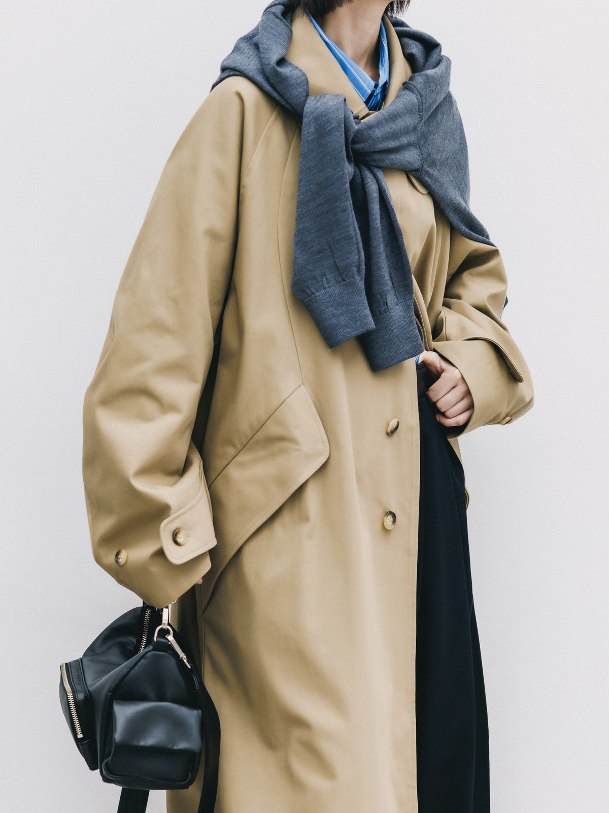 【10.31 SAT 20:00- IN STOCK】 T/C GABARDINE CITY BALMACAAN COAT (BEIGE)