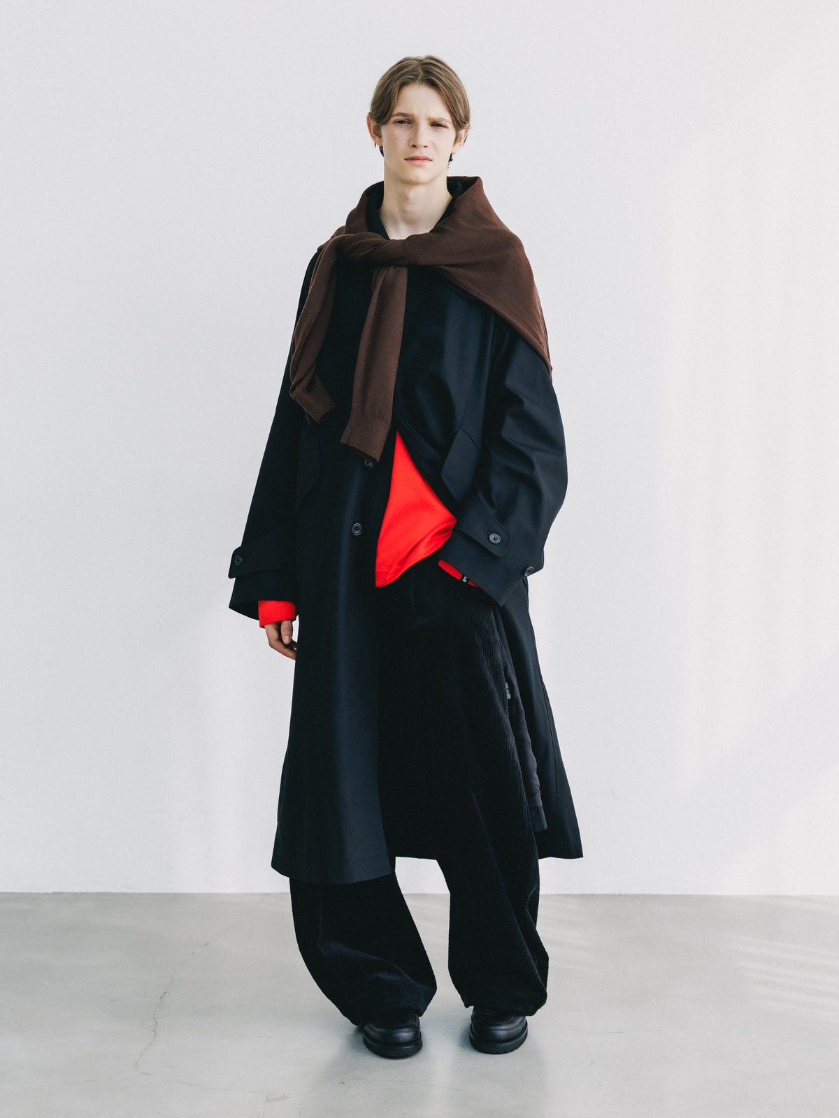 【10.31 SAT 20:00- IN STOCK】 T/C GABARDINE CITY BALMACAAN COAT (BLACK)