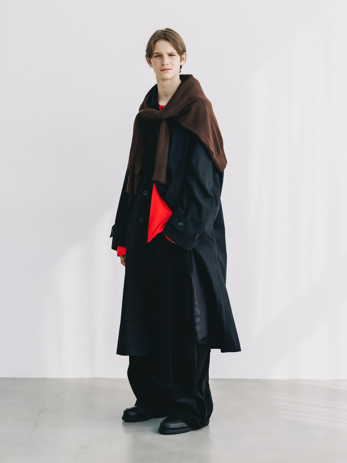 【10.31 SAT 20:00- IN STOCK】 T/C GABARDINE CITY BALMACAAN COAT (BLACK)