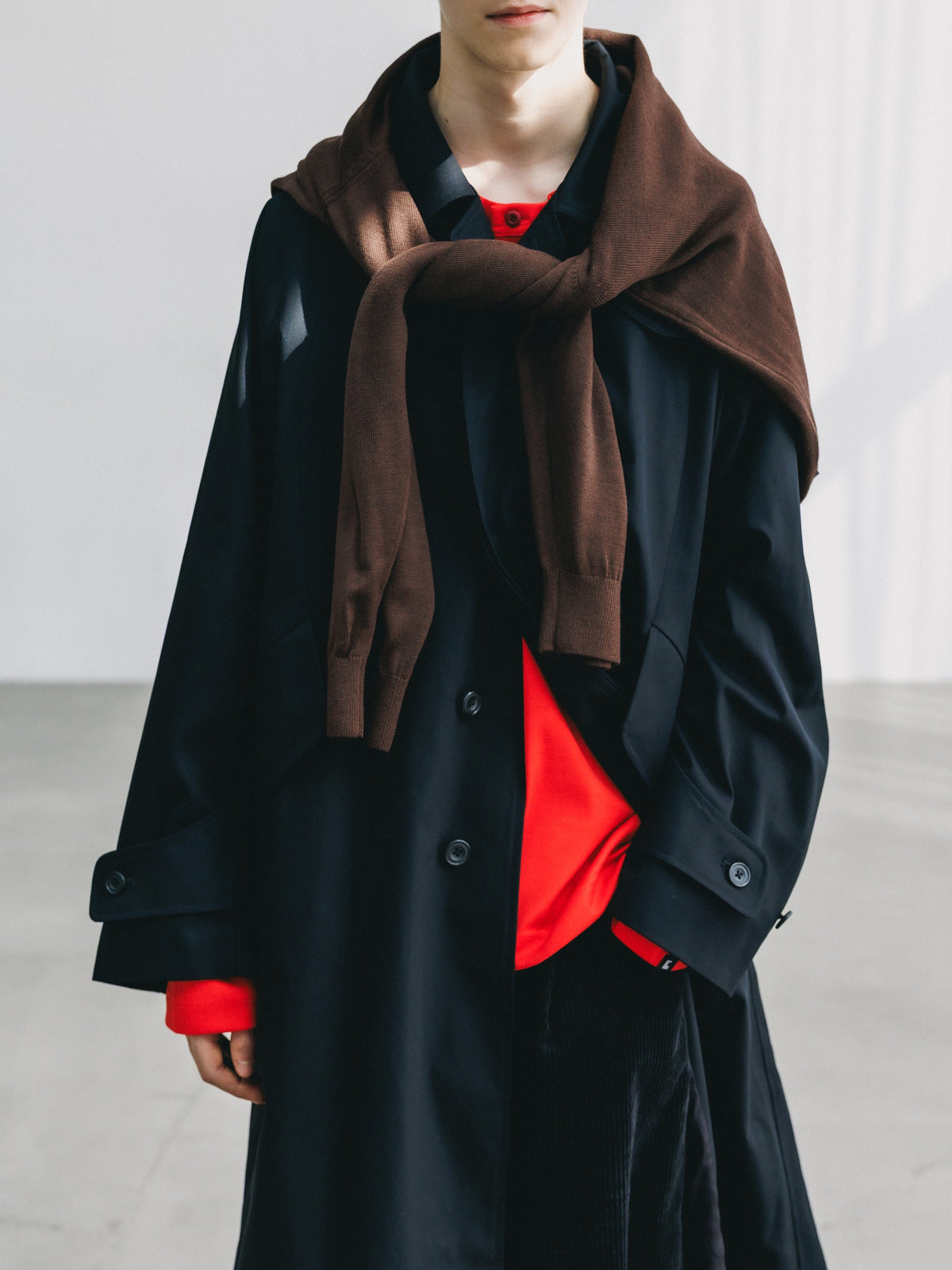 【10.31 SAT 20:00- IN STOCK】 T/C GABARDINE CITY BALMACAAN COAT (BLACK)
