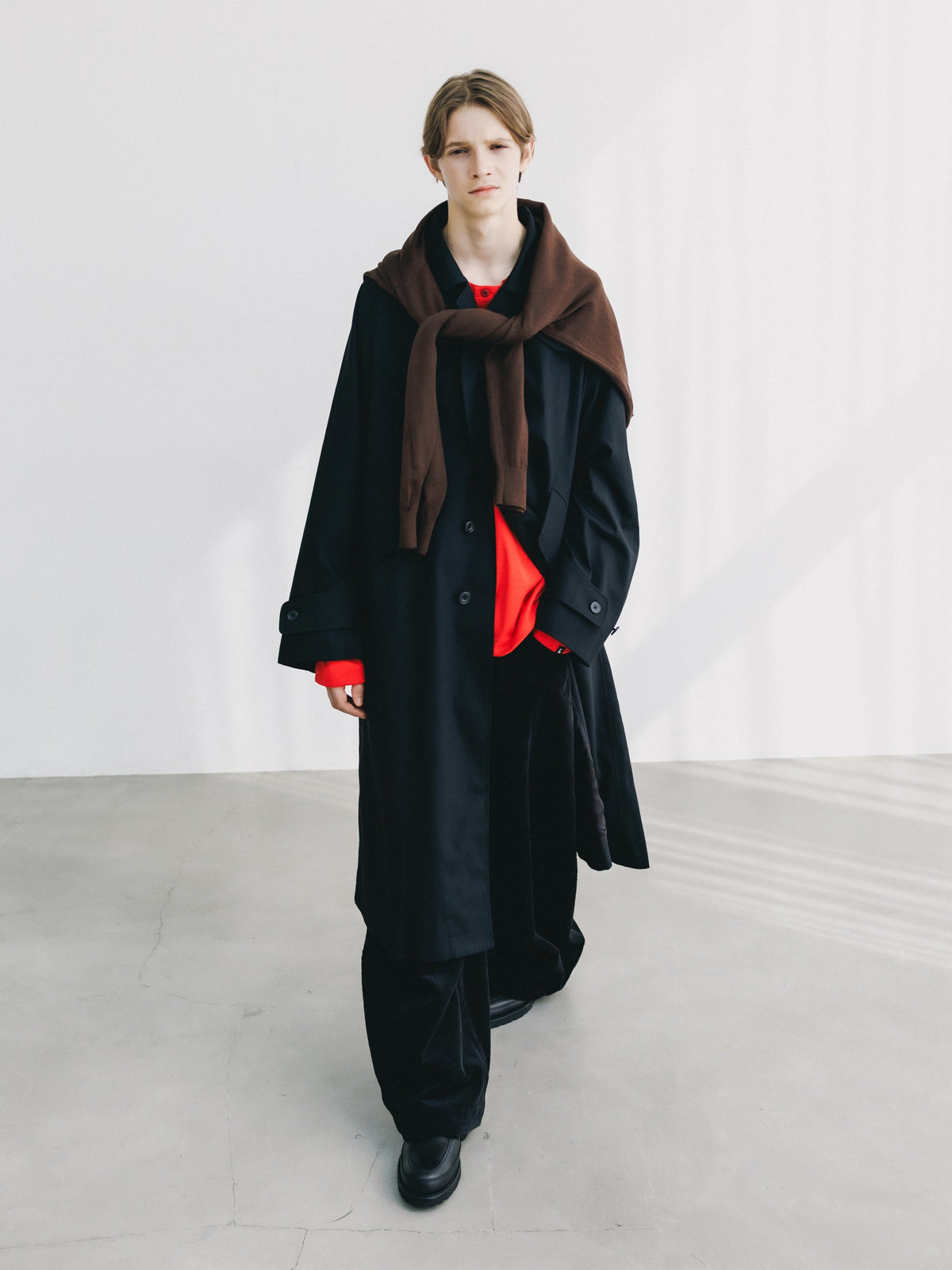 【10.31 SAT 20:00- IN STOCK】 T/C GABARDINE CITY BALMACAAN COAT (BLACK)