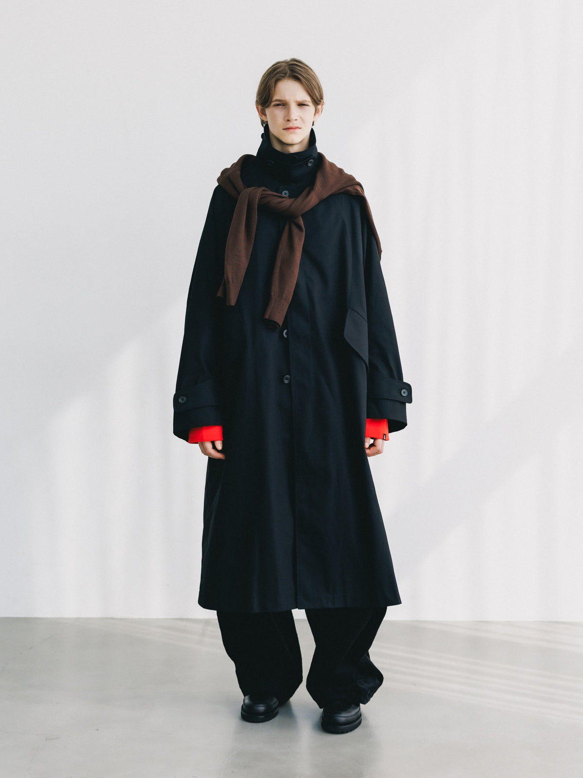 【10.31 SAT 20:00- IN STOCK】 T/C GABARDINE CITY BALMACAAN COAT (BLACK)