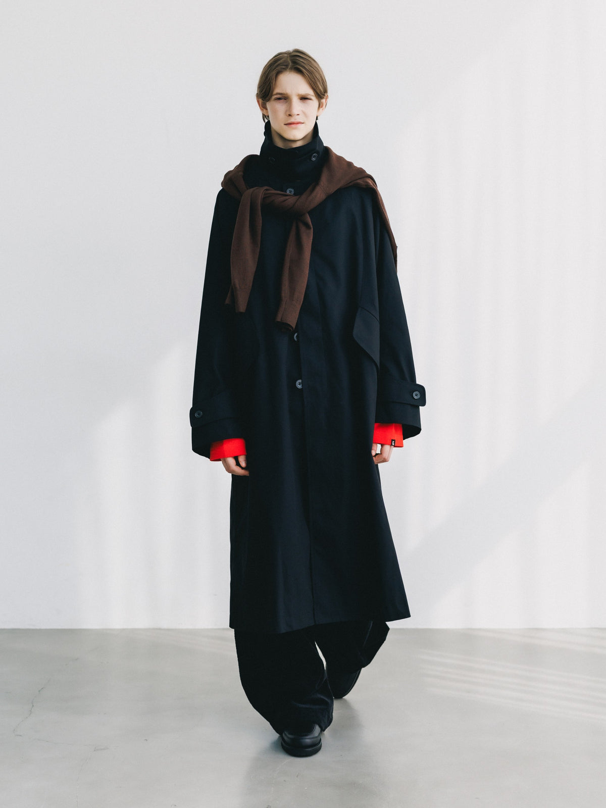 【10.31 SAT 20:00- IN STOCK】 T/C GABARDINE CITY BALMACAAN COAT (BLACK)