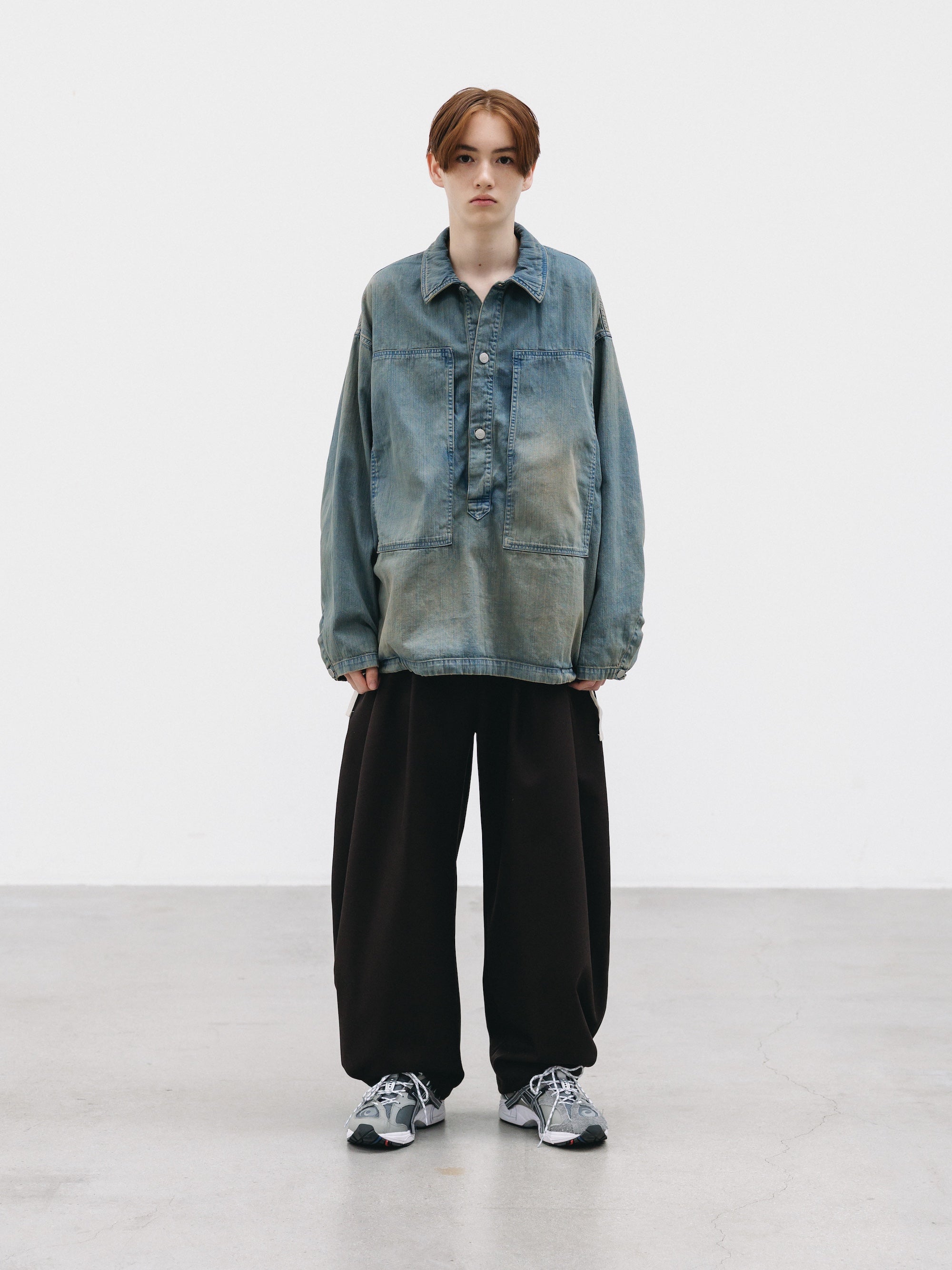 【2.21 SAT 20:00- IN STOCK】VINTAGE DYED SELVEDGE DENIM US ARMY M-35 PULLOVER JACKET (VINTAGE BEIGE)