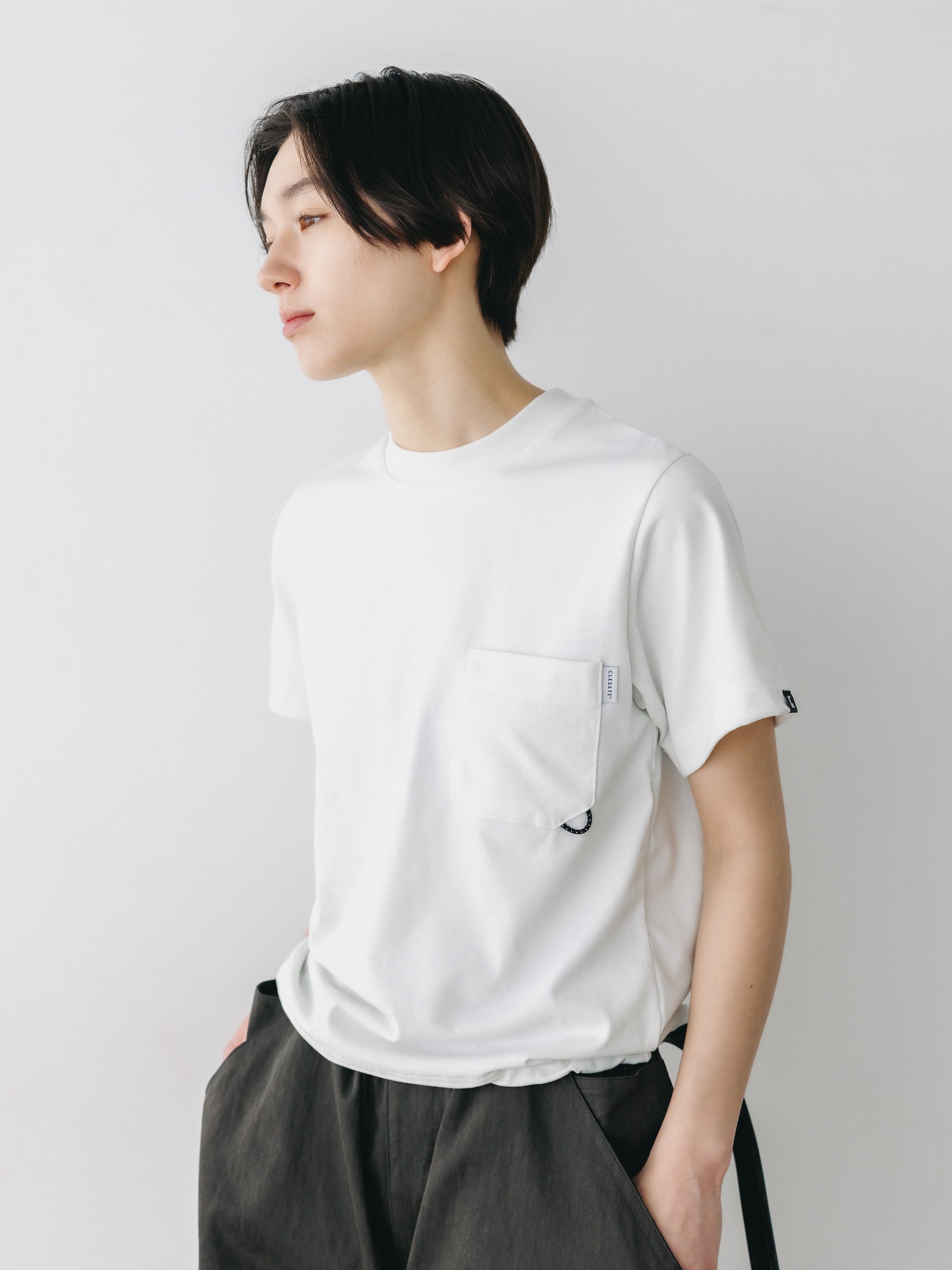TECH POCKET S/S T-SHIRT (WHITE)