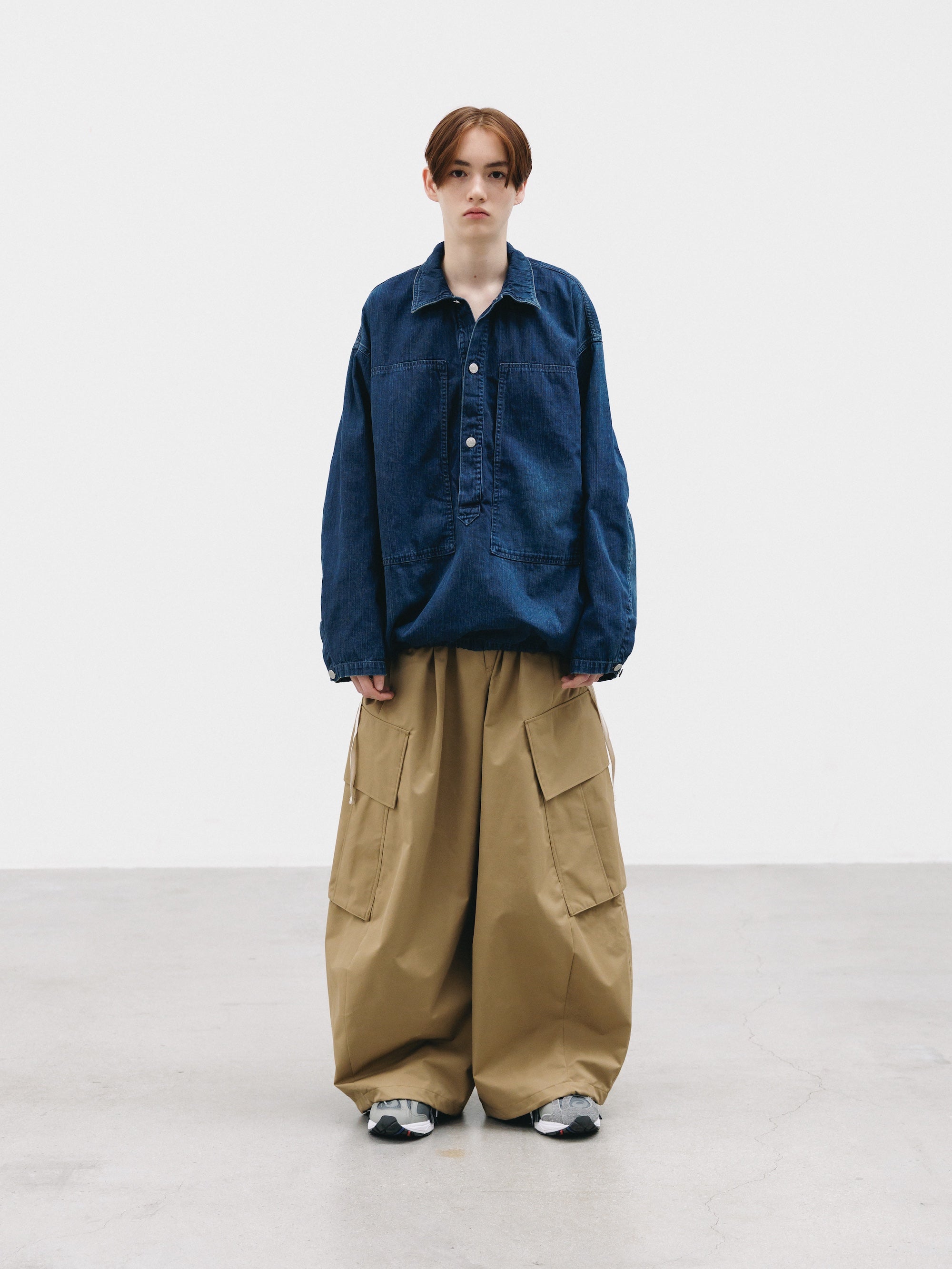 【2.21 SAT 20:00- IN STOCK】VINTAGE DYED SELVEDGE DENIM US ARMY M-35 PULLOVER JACKET (VINTAGE INDIGO)