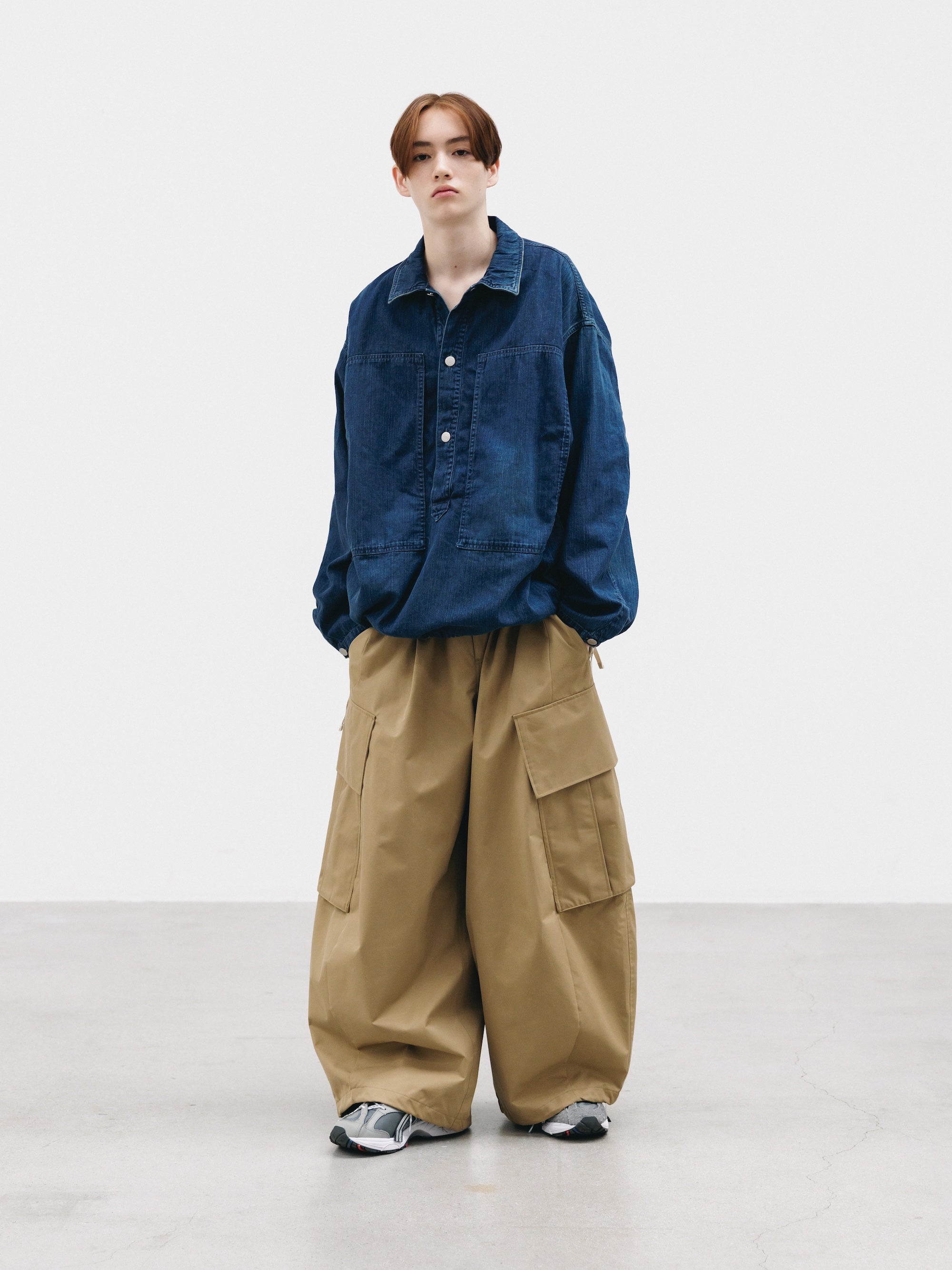 【2.21 SAT 20:00- IN STOCK】VINTAGE DYED SELVEDGE DENIM US ARMY M-35 PULLOVER JACKET (VINTAGE INDIGO)