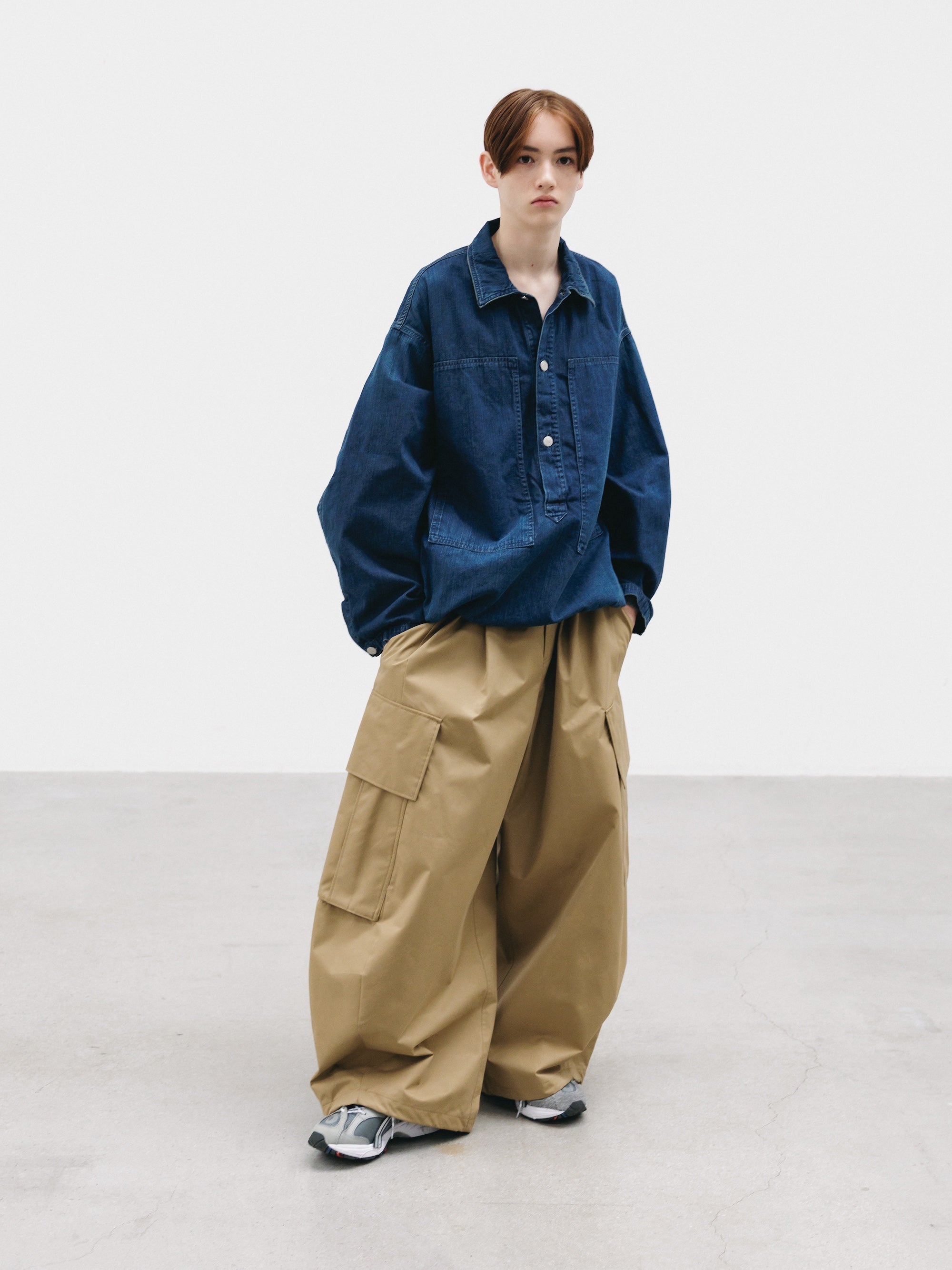 【2.21 SAT 20:00- IN STOCK】VINTAGE DYED SELVEDGE DENIM US ARMY M-35 PULLOVER JACKET (VINTAGE INDIGO)