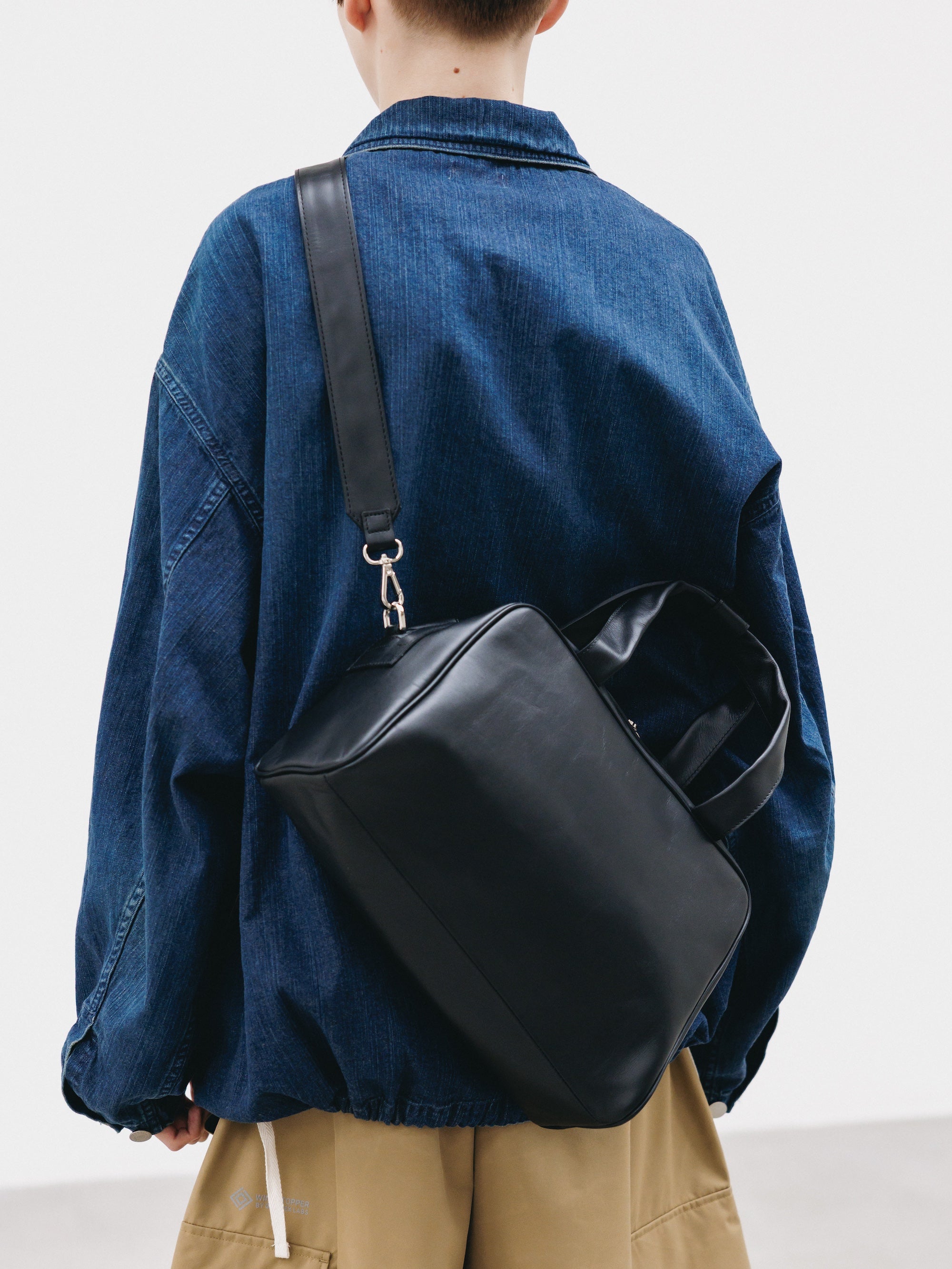 【2.28 SAT 20:00- IN STOCK】LEATHER 2WAY RECT BAG