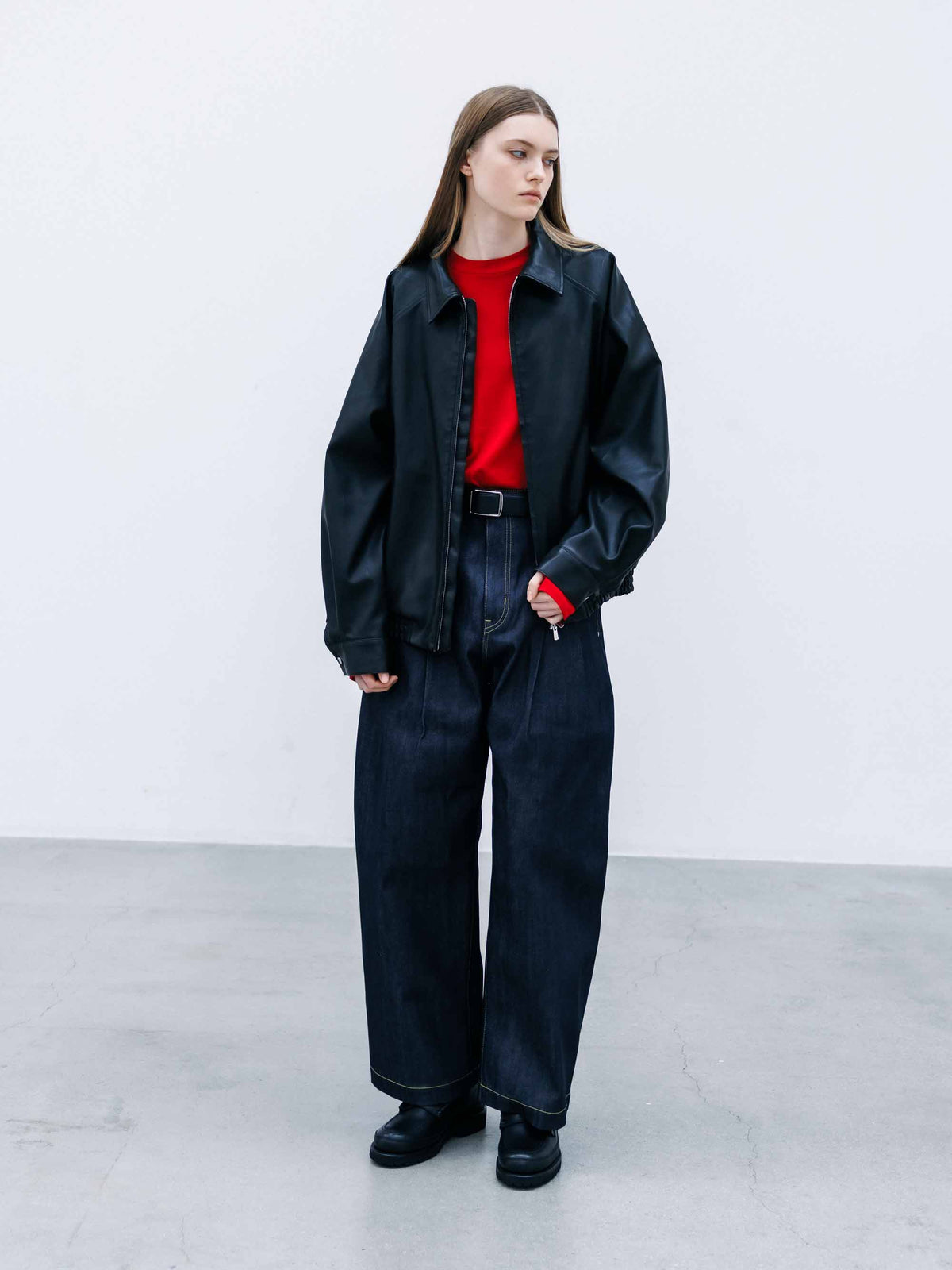 【9.16 WED 20:00- IN STOCK】SYNTHETIC SKIN-TEX CITY UNIFORM UTILITY JACKET(BLACK)