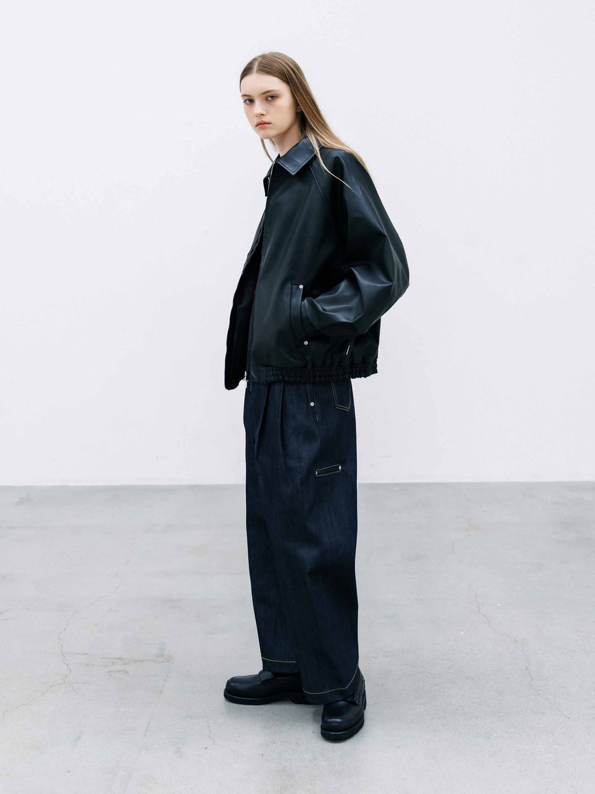 【9.16 WED 20:00- IN STOCK】SYNTHETIC SKIN-TEX CITY UNIFORM UTILITY JACKET(BLACK)