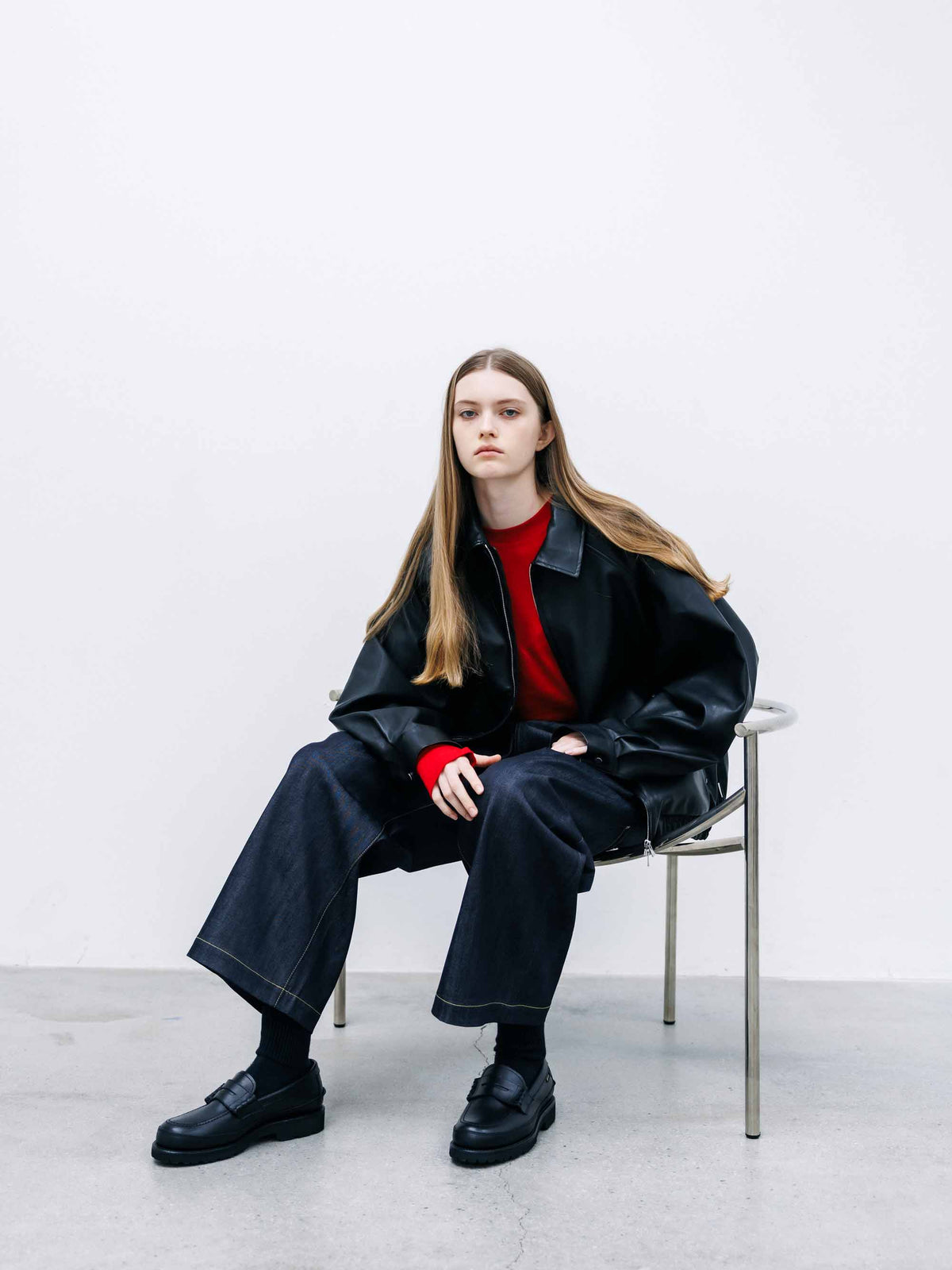 【9.16 WED 20:00- IN STOCK】SYNTHETIC SKIN-TEX CITY UNIFORM UTILITY JACKET(BLACK)