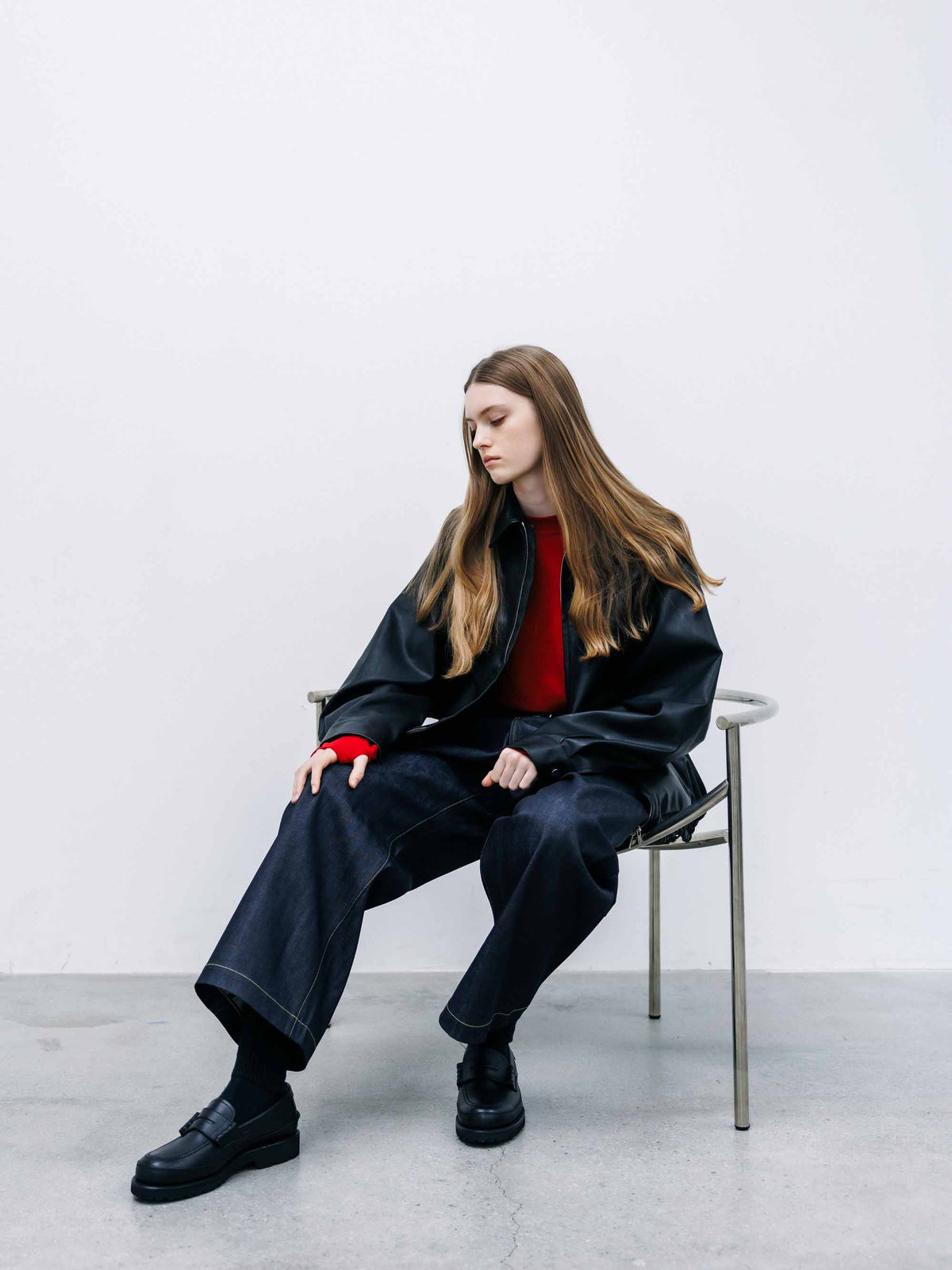 【9.16 WED 20:00- IN STOCK】SYNTHETIC SKIN-TEX CITY UNIFORM UTILITY JACKET(BLACK)