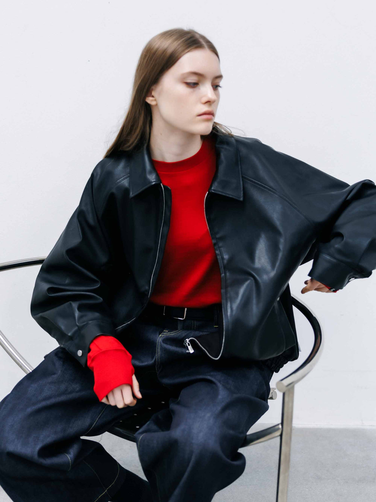【9.16 WED 20:00- IN STOCK】SYNTHETIC SKIN-TEX CITY UNIFORM UTILITY JACKET(BLACK)