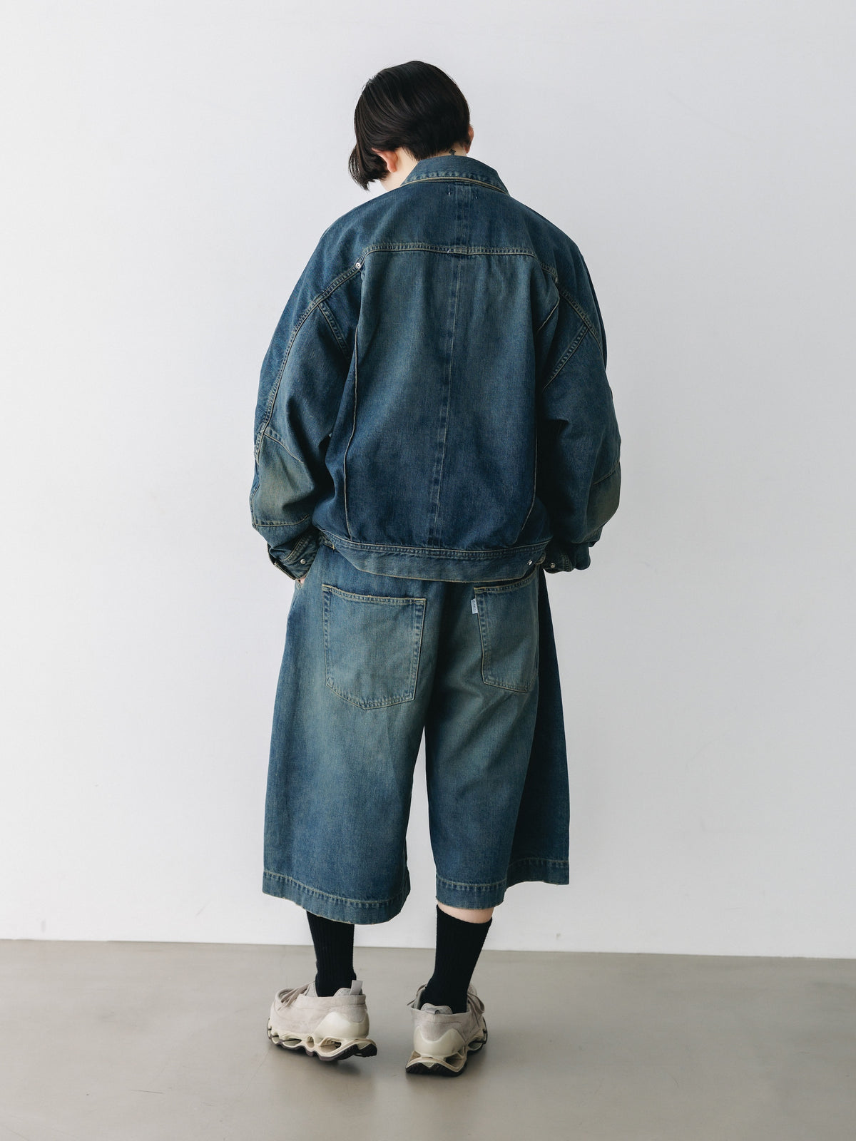 【10.10 SAT 20:00- IN STOCK】 VINTAGE DYED SELVEDGE DENIM FUTURE TRUCKER JACKET (VINTAGE INDIGO)