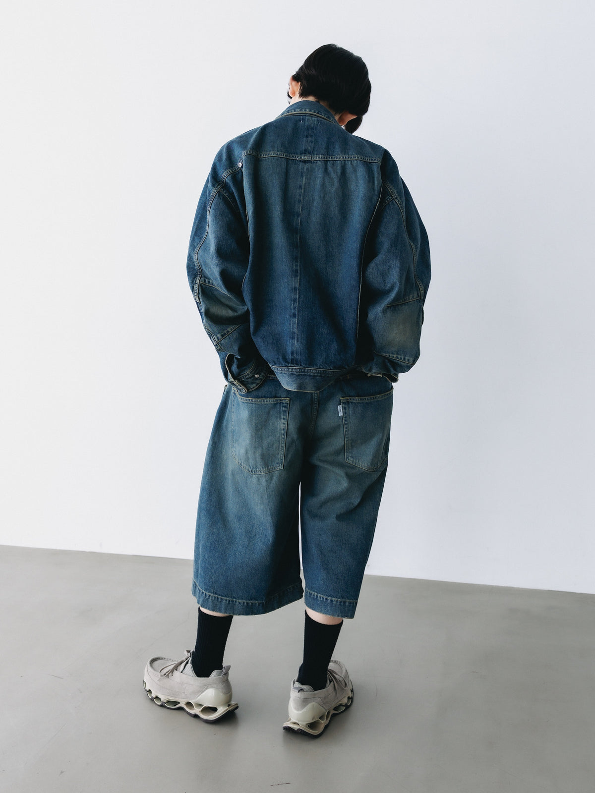 【10.10 SAT 20:00- IN STOCK】 VINTAGE DYED SELVEDGE DENIM FUTURE TRUCKER JACKET (VINTAGE INDIGO)