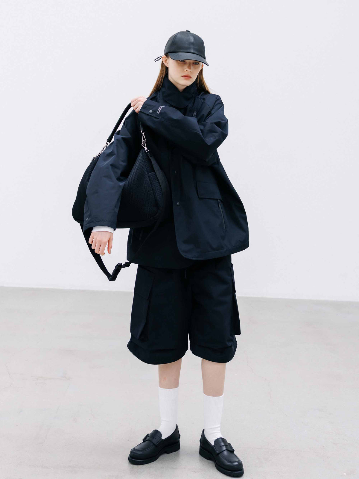 【9.12 SAT 20:00- IN STOCK】W-MESH DAYOFF BAG LARGE (BLACK)