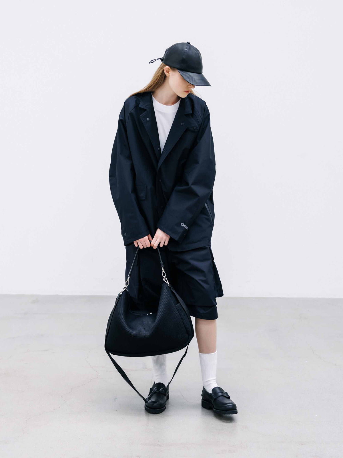 【9.12 SAT 20:00- IN STOCK】W-MESH DAYOFF BAG LARGE (BLACK)