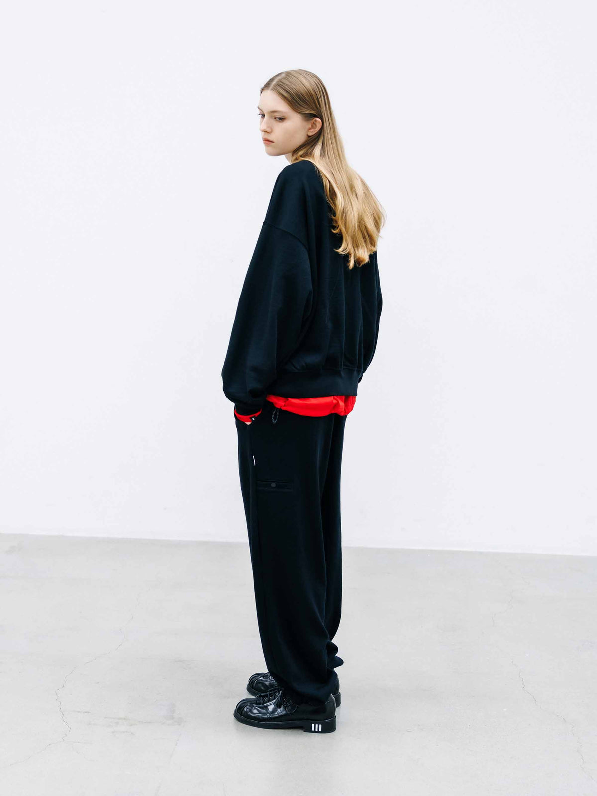 【10.14 WED 20:00- IN STOCK】 WOOL SWEAT CREW NECK CARDIGAN (BLACK)