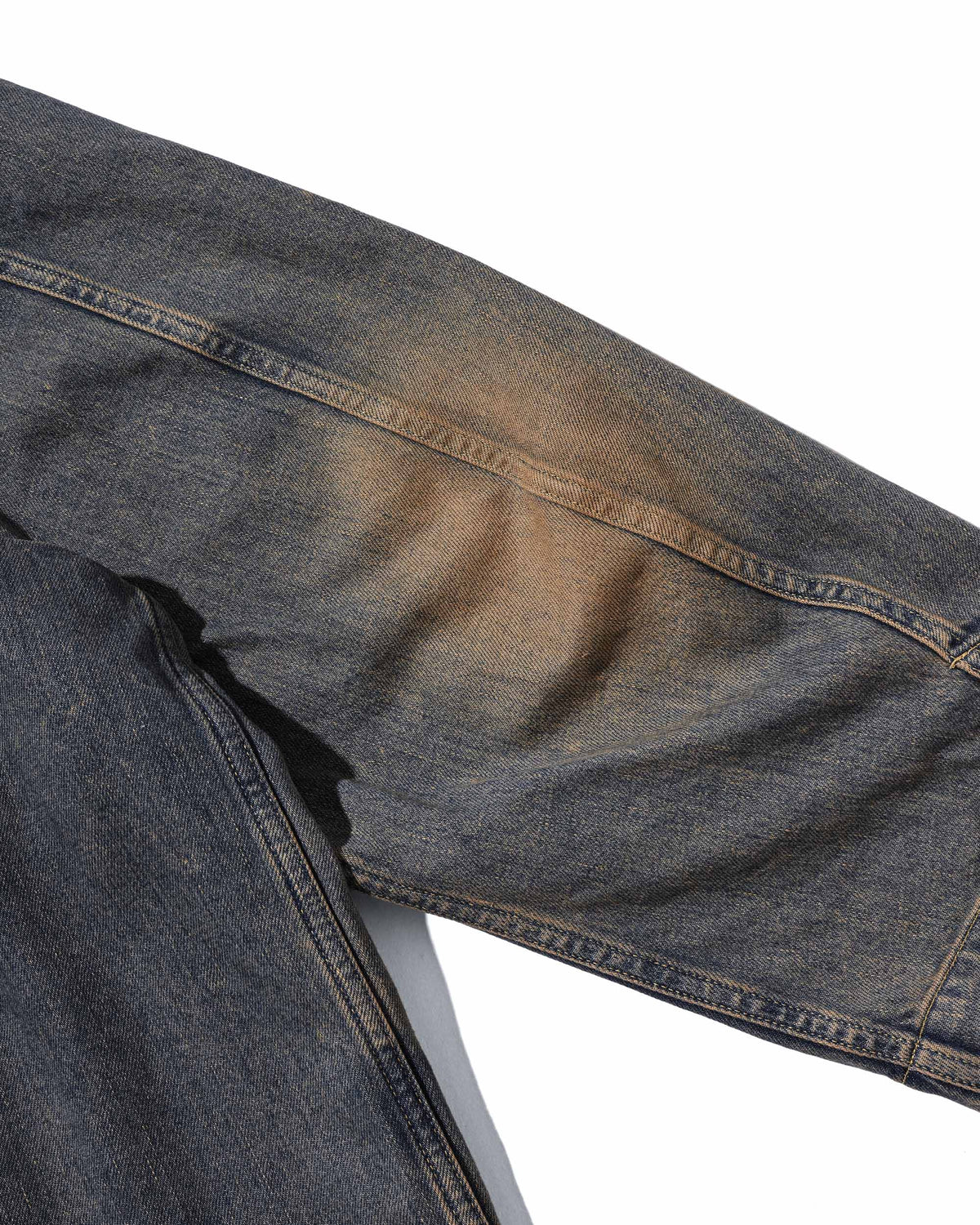 【9.19 SAT 20:00- IN STOCK】VINTAGE DYED SELVEDGE DENIM CITY WORKER TAILORED JACKET (VINTAGE BEIGE)