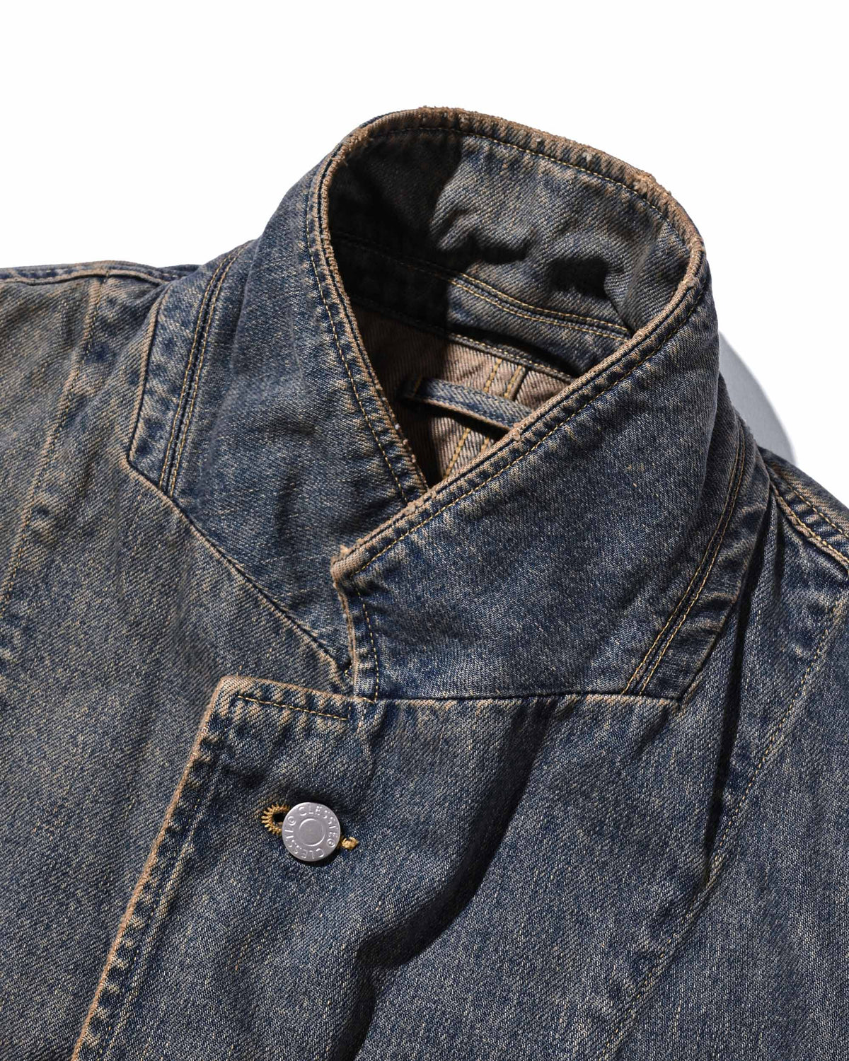 【9.19 SAT 20:00- IN STOCK】VINTAGE DYED SELVEDGE DENIM CITY WORKER TAILORED JACKET (VINTAGE BEIGE)