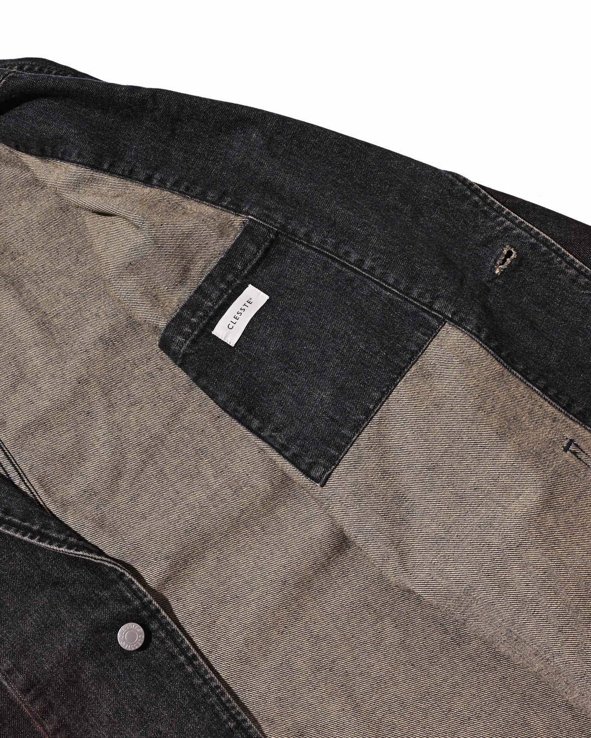 【9.19 SAT 20:00- IN STOCK】VINTAGE DYED SELVEDGE DENIM CITY WORKER TAILORED JACKET (VINTAGE BLACK)
