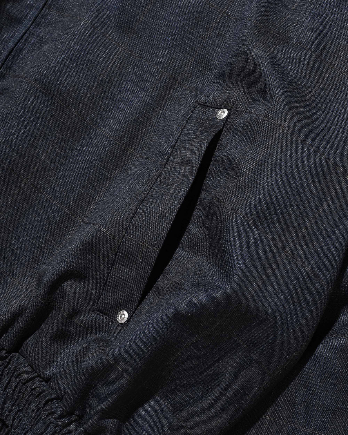 【9.30 WED 20:00- IN STOCK】WOOL GLEN PLAID CITY UTILITY JACKET (NAVY)