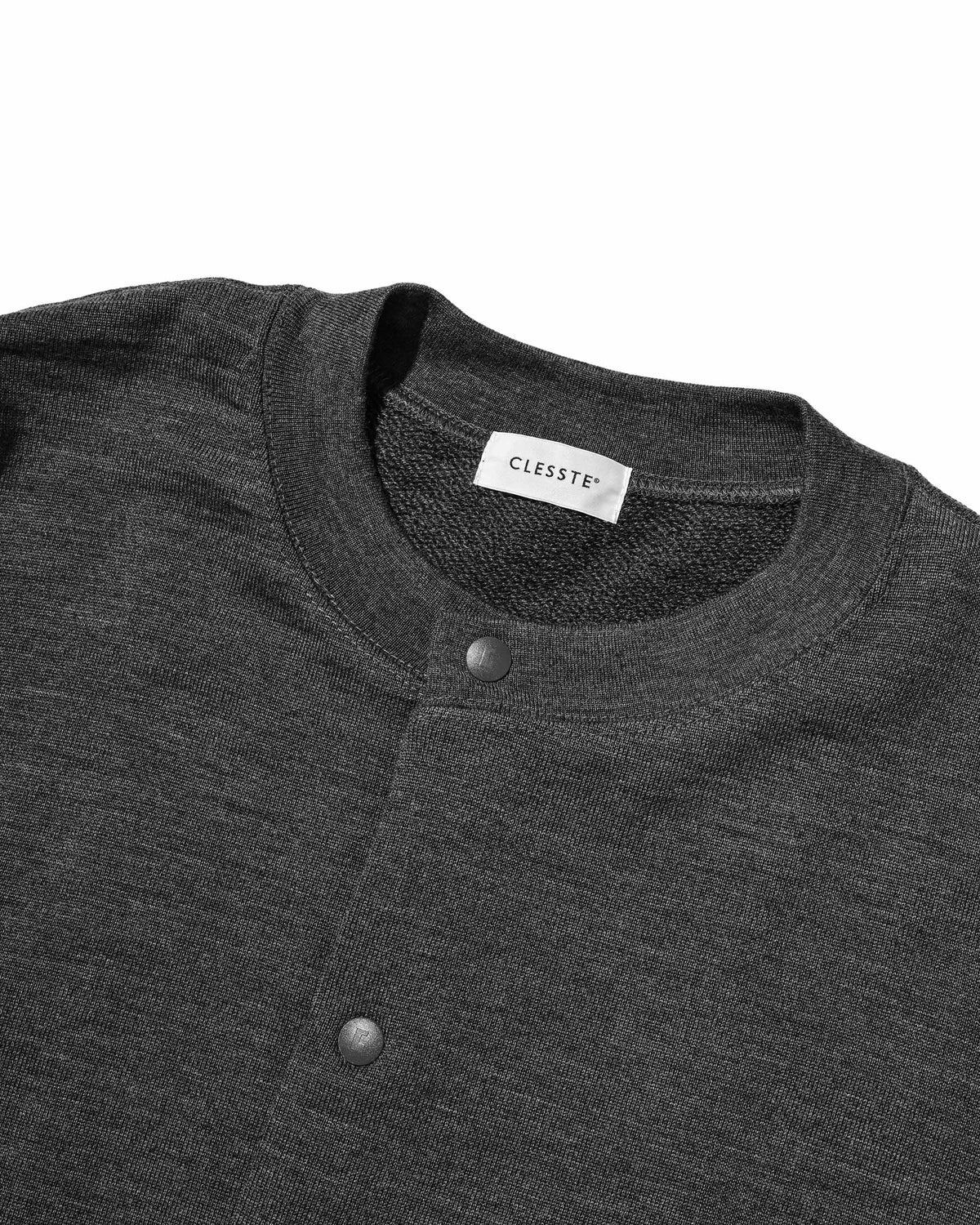 【10.14 WED 20:00- IN STOCK】 WOOL SWEAT CREW NECK CARDIGAN (GRAY)