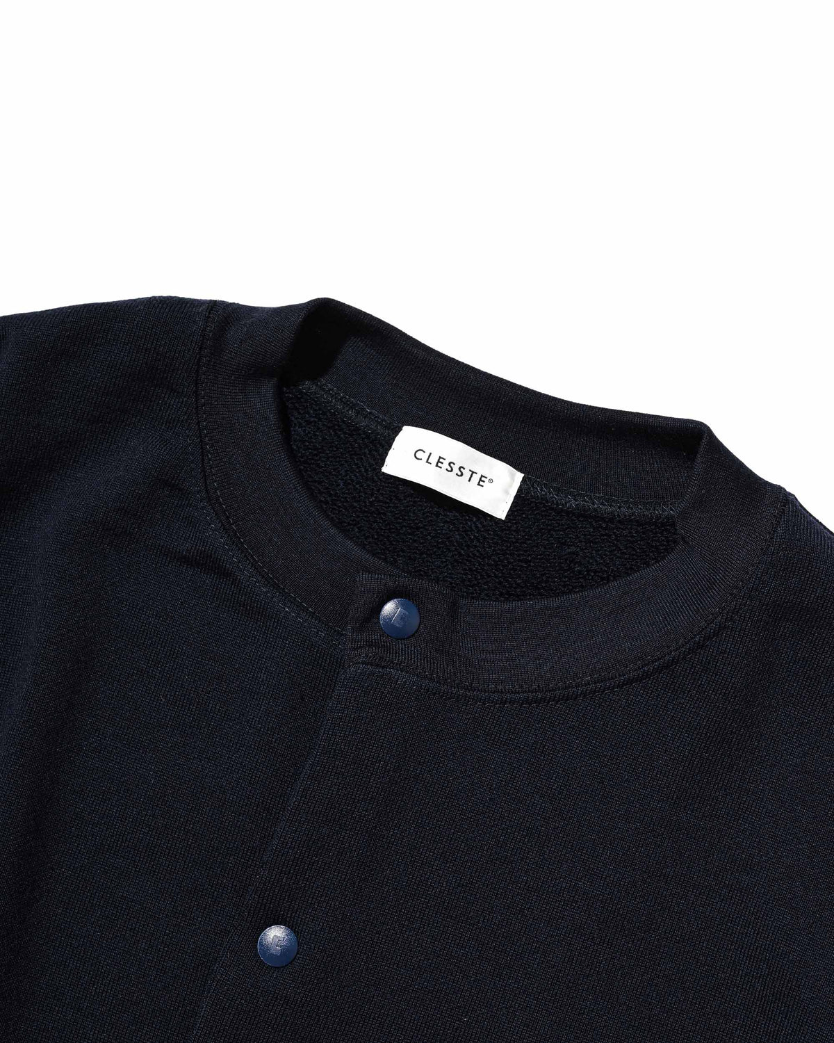 【10.14 WED 20:00- IN STOCK】 WOOL SWEAT CREW NECK CARDIGAN (NAVY)