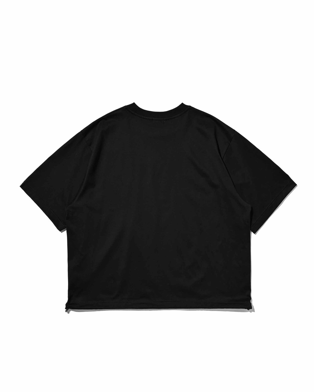【10.4 SUN 20:00- IN STOCK】【LIMITED】 “YES G♡♡D MARKET" S/S T-SHIRT WITH DRAWSTRINGS (BLACK)