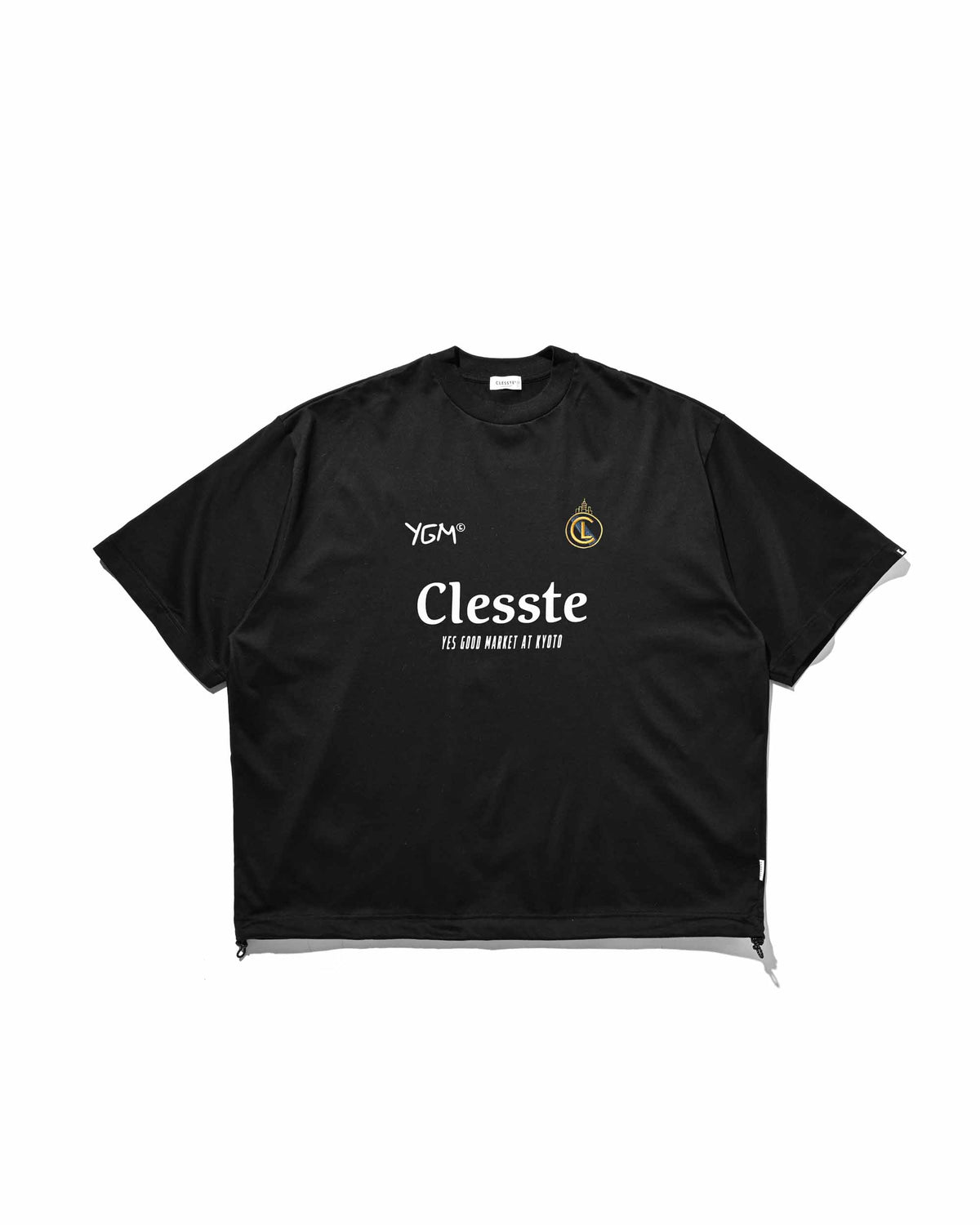 【10.4 SUN 20:00- IN STOCK】【LIMITED】 “YES GOOD MARKET" CITY S/S GAME T-SHIRT WITH DRAWSTRINGS (BLACK)