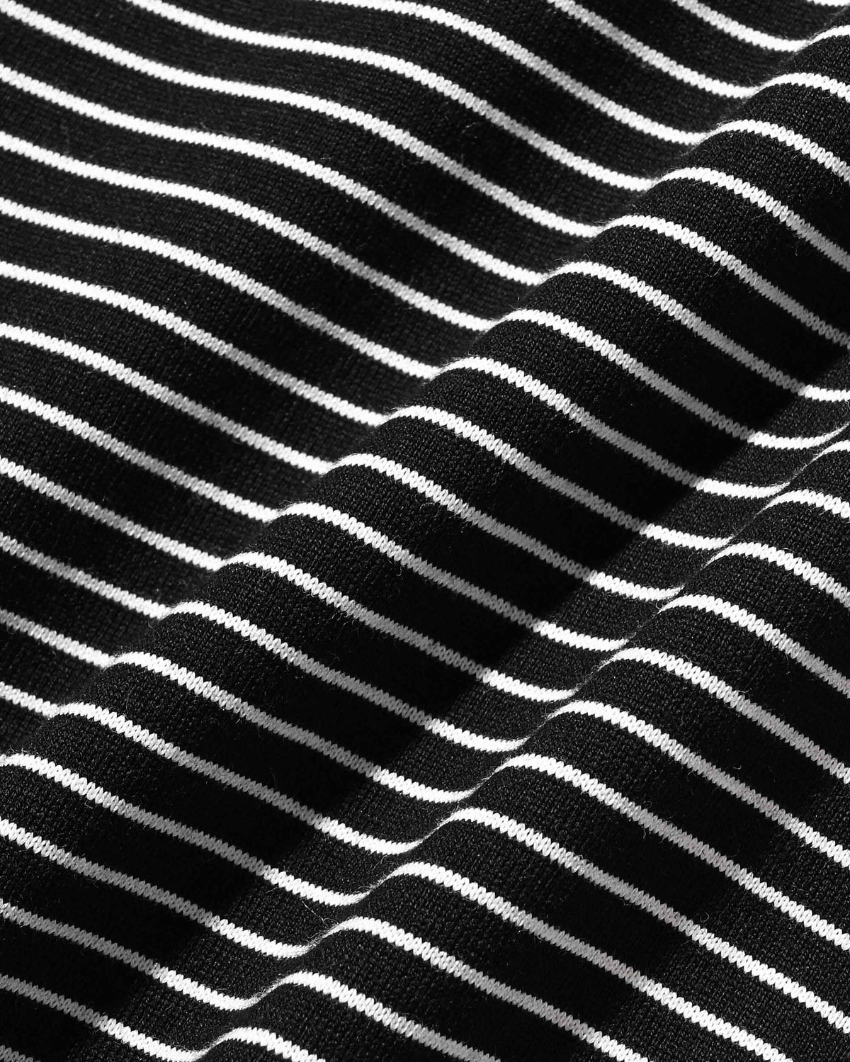 【10.4 SUN 20:00- IN STOCK】【LIMITED】 “C×YES GOOD MARKET" STRIPED HENLEY NECK L/S T-SHIRT WITH DRAWSTRINGS (BLACK)