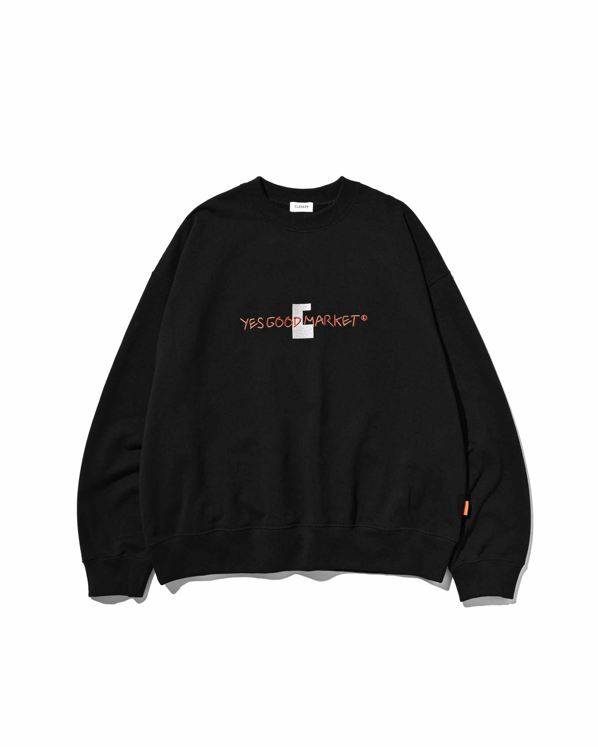 【10.4 SUN 20:00- IN STOCK】【LIMITED】 “C×YES GOOD MARKET" L/S SWEATSHIRT (BLACK)