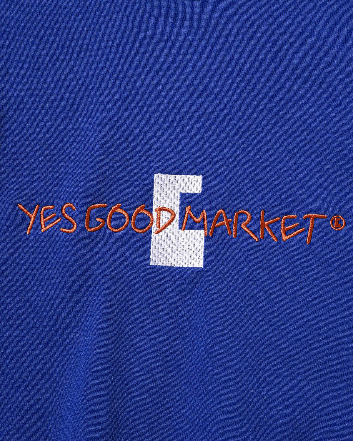 【10.4 SUN 20:00- IN STOCK】【LIMITED】 “C×YES GOOD MARKET" L/S SWEATSHIRT (BLUE)