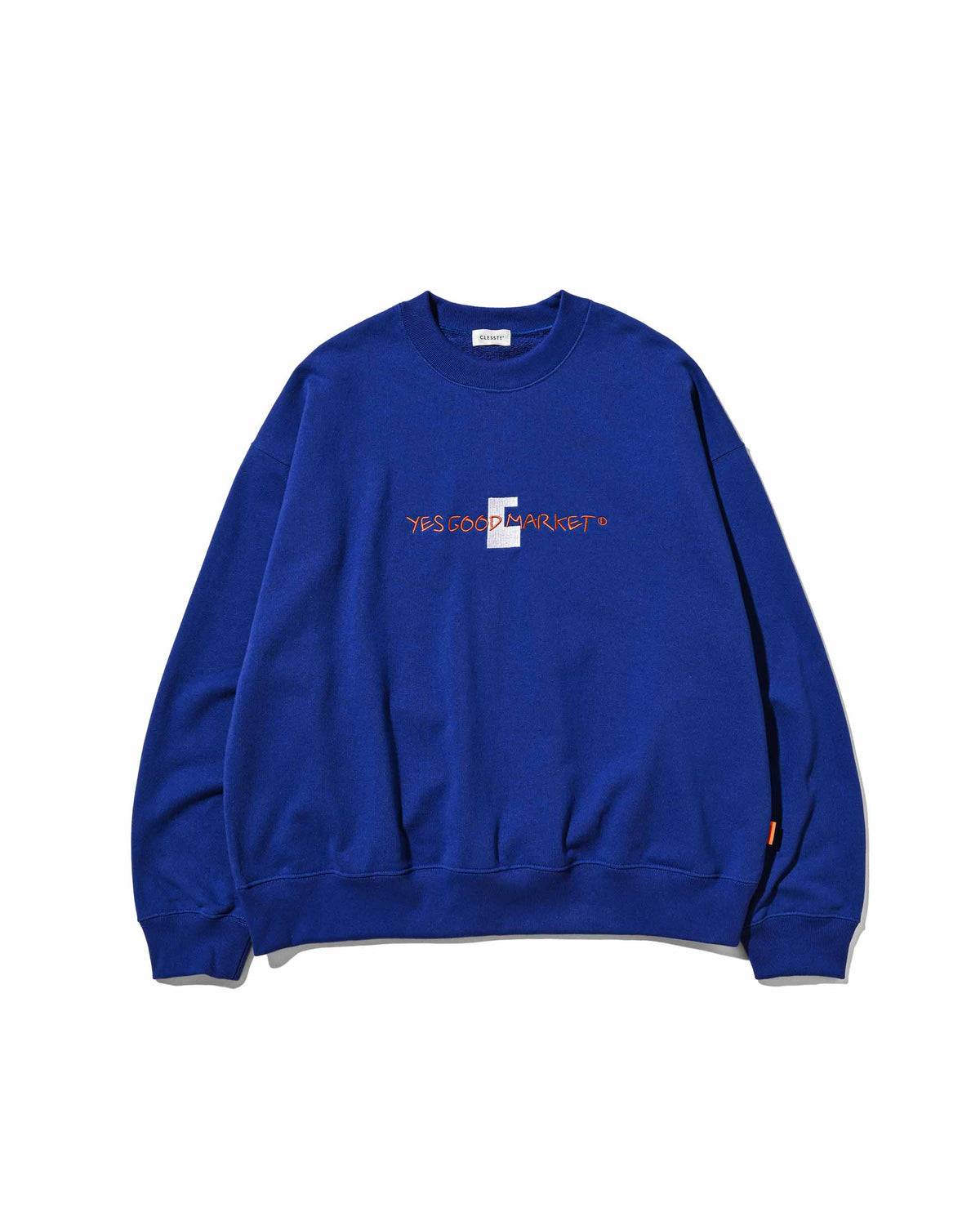 【10.4 SUN 20:00- IN STOCK】【LIMITED】 “C×YES GOOD MARKET" L/S SWEATSHIRT (BLUE)