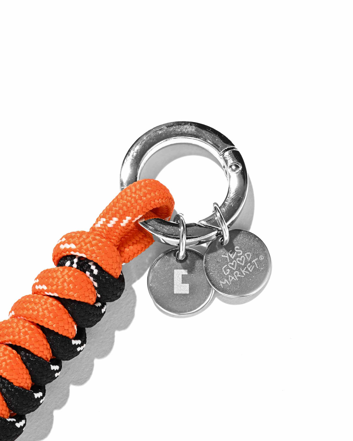 【10.4 SUN 20:00- IN STOCK】【LIMITED】'“YES GOOD MARKET"'CORD CHARMS 002 (ORANGE×BLACK)
