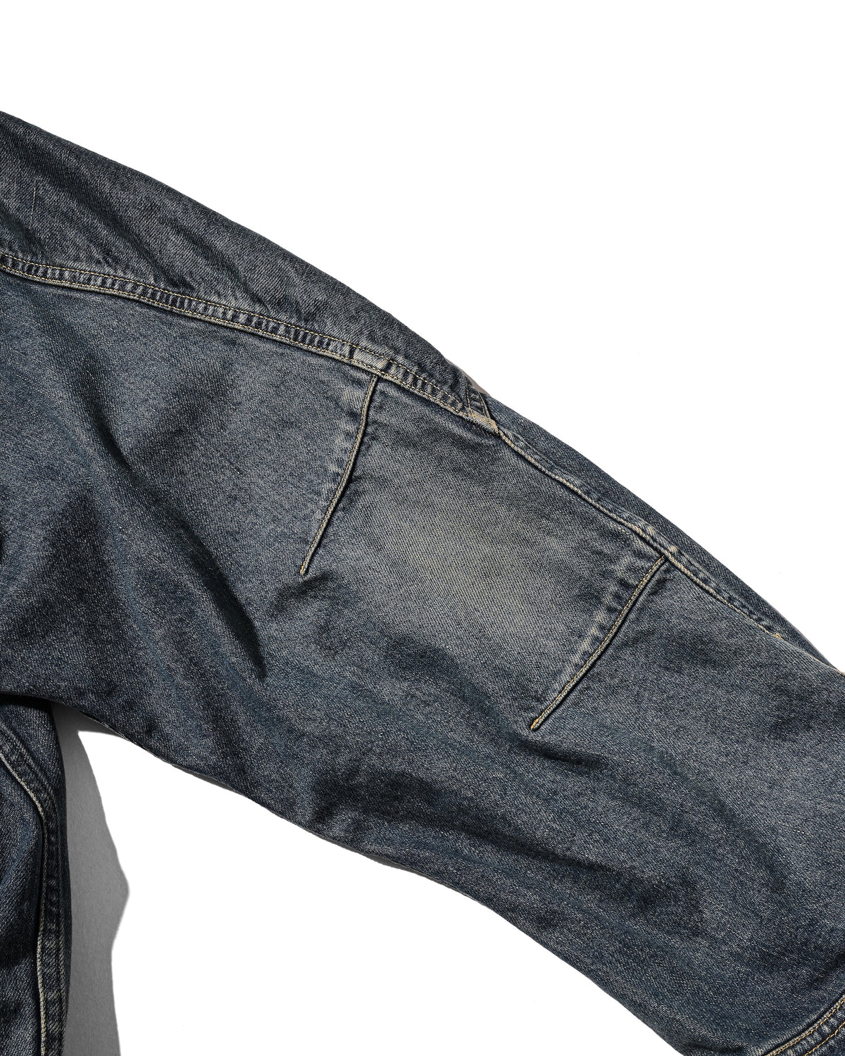 【10.10 SAT 20:00- IN STOCK】 VINTAGE DYED SELVEDGE DENIM FUTURE TRUCKER JACKET (VINTAGE INDIGO)
