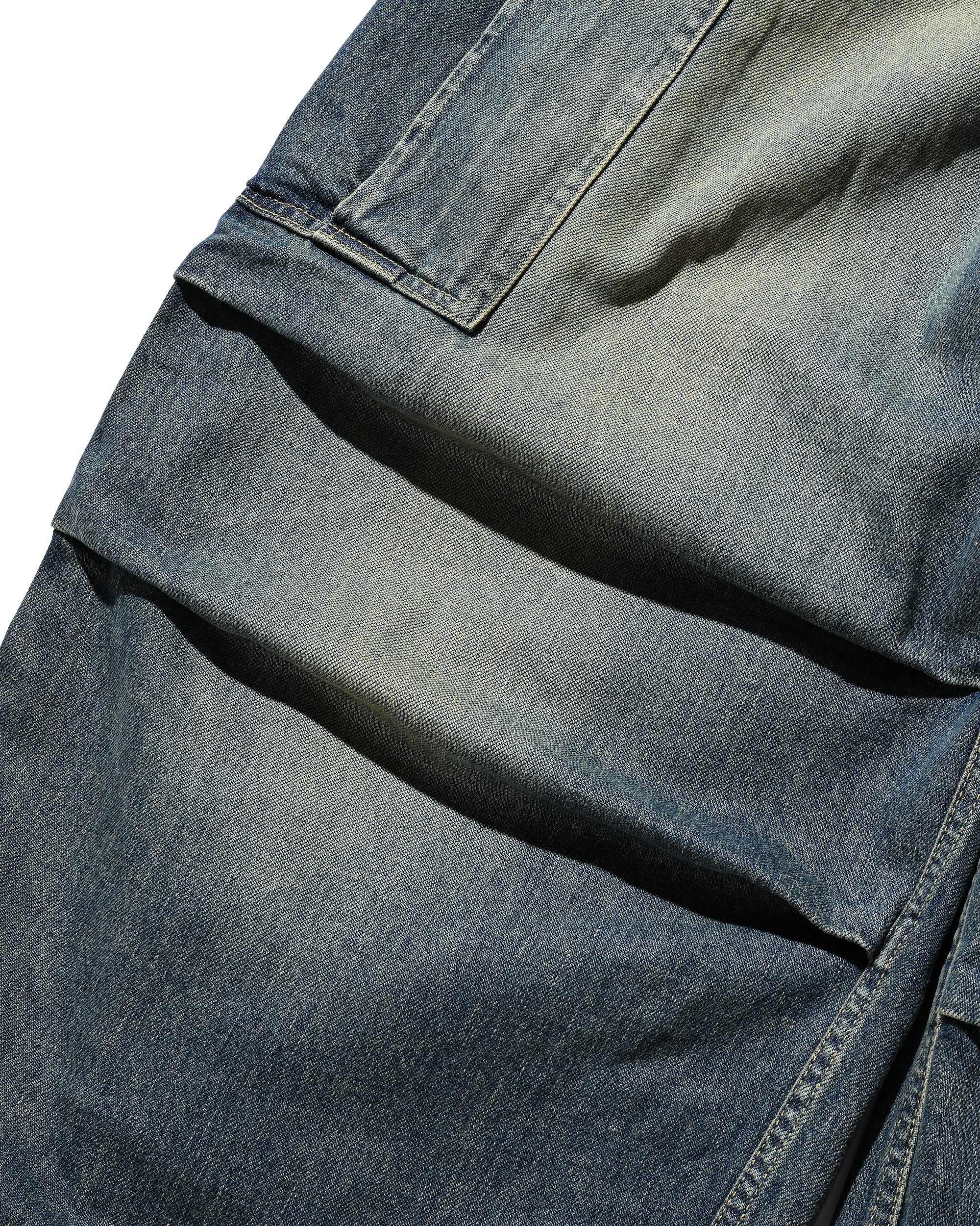 【9.13 SAT 20:00- IN STOCK】VINTAGE DYED SELVEDGE DENIM M-51 ARCTIC TROUSERS (VINTAGE INDIGO)