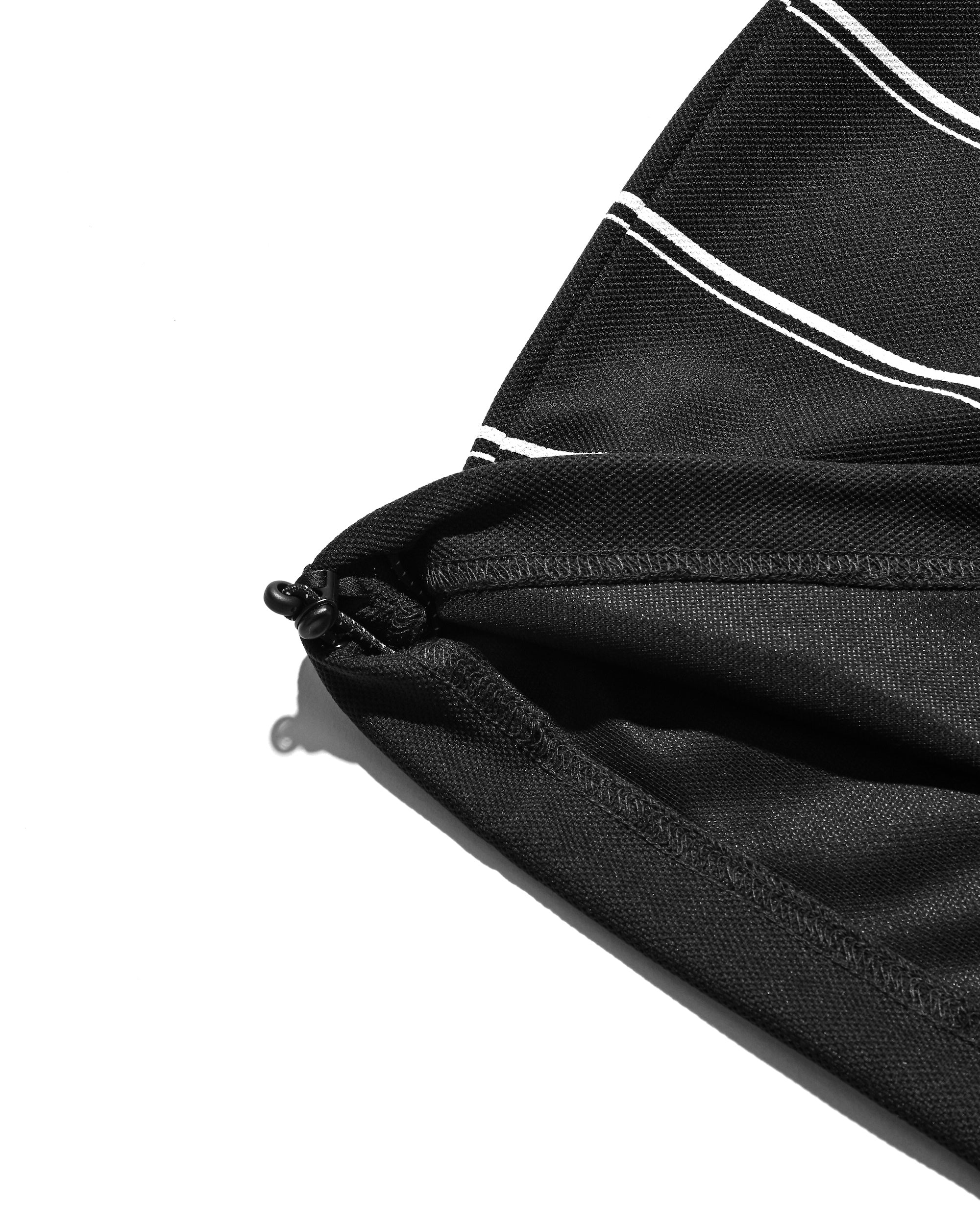 THICK/THIN STRIPE ACTIVE CITY POLO S/S SHIRTS (BLACK)